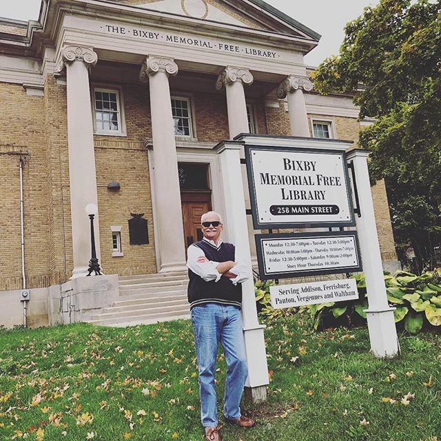 Oh, you know...just rededicating my library in VT #bixbylibrary #whoknew