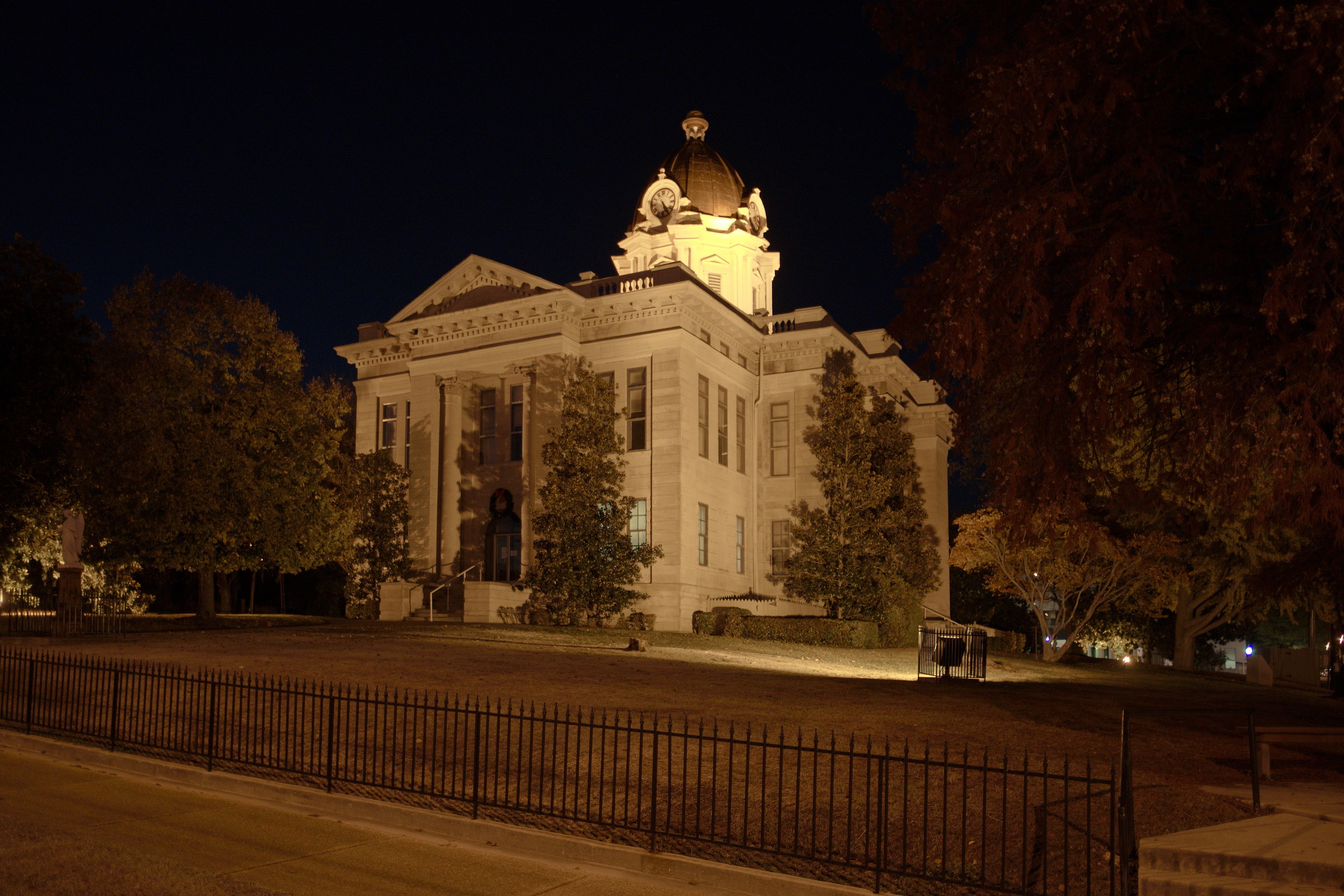 Courthouse at Night from Southwest