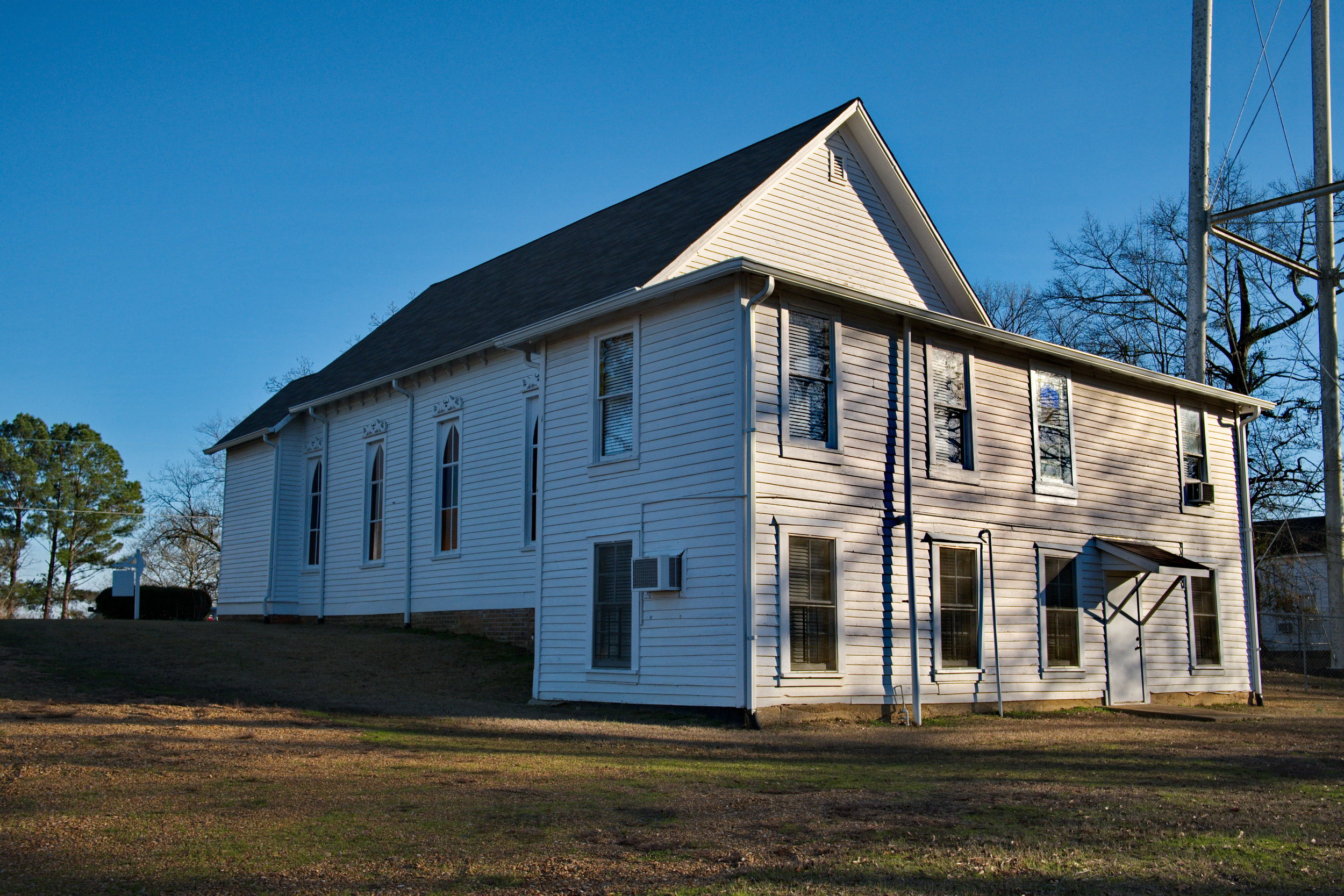  Old church building in West, Mississippi 