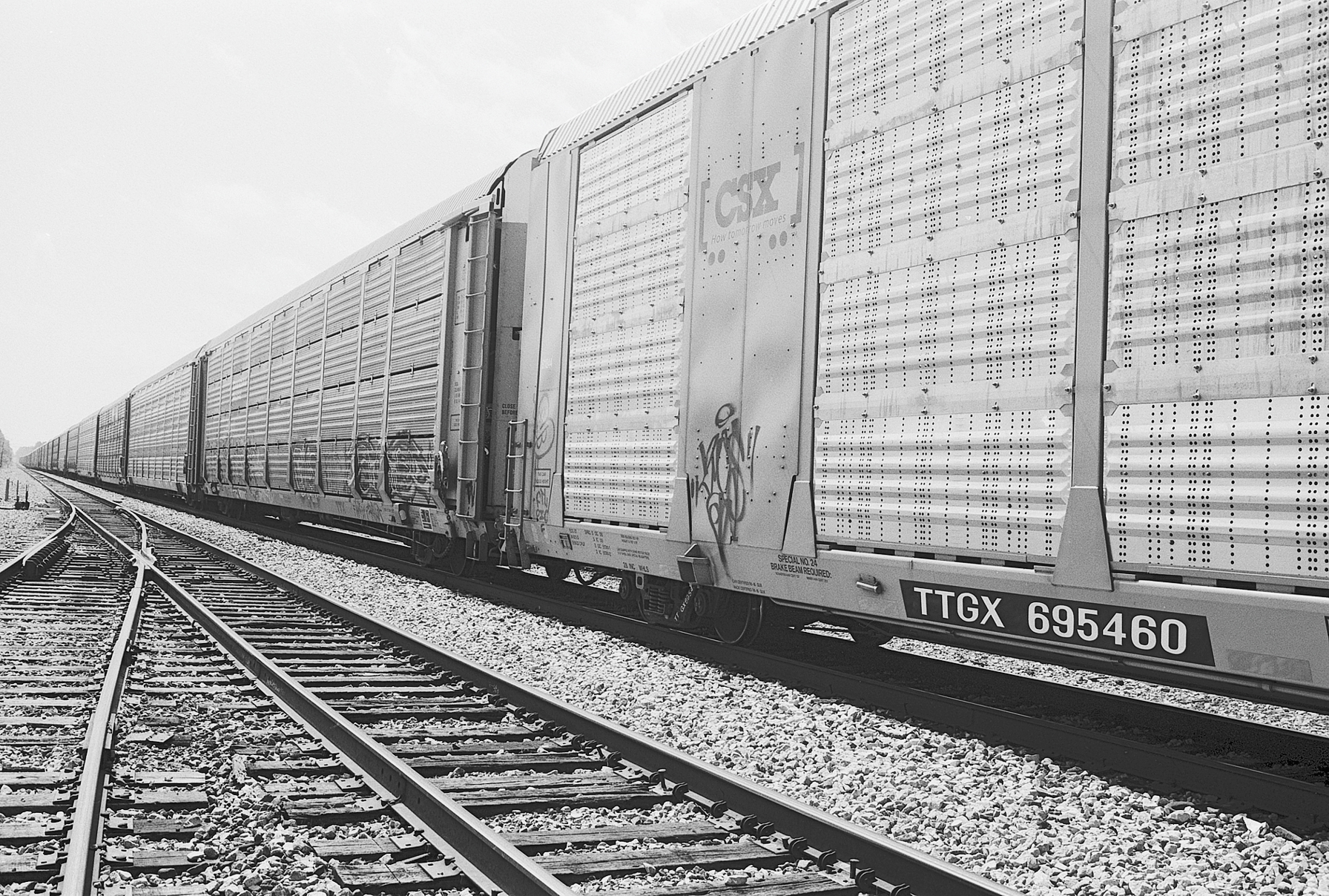 Railroad cars on a siding - Amory, Mississippi