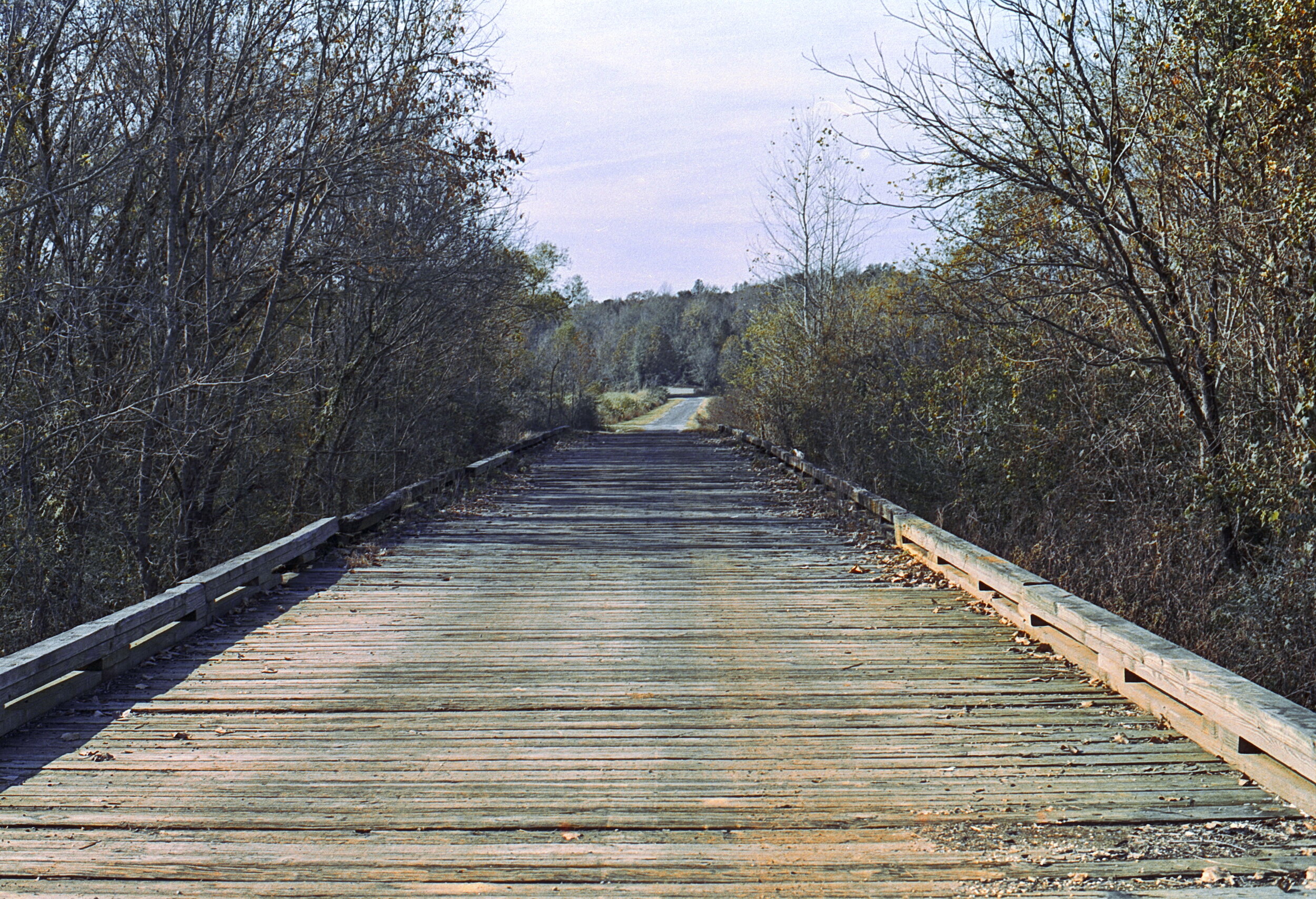 Wooden Deck Bridge Over Twenty-Mile Creek