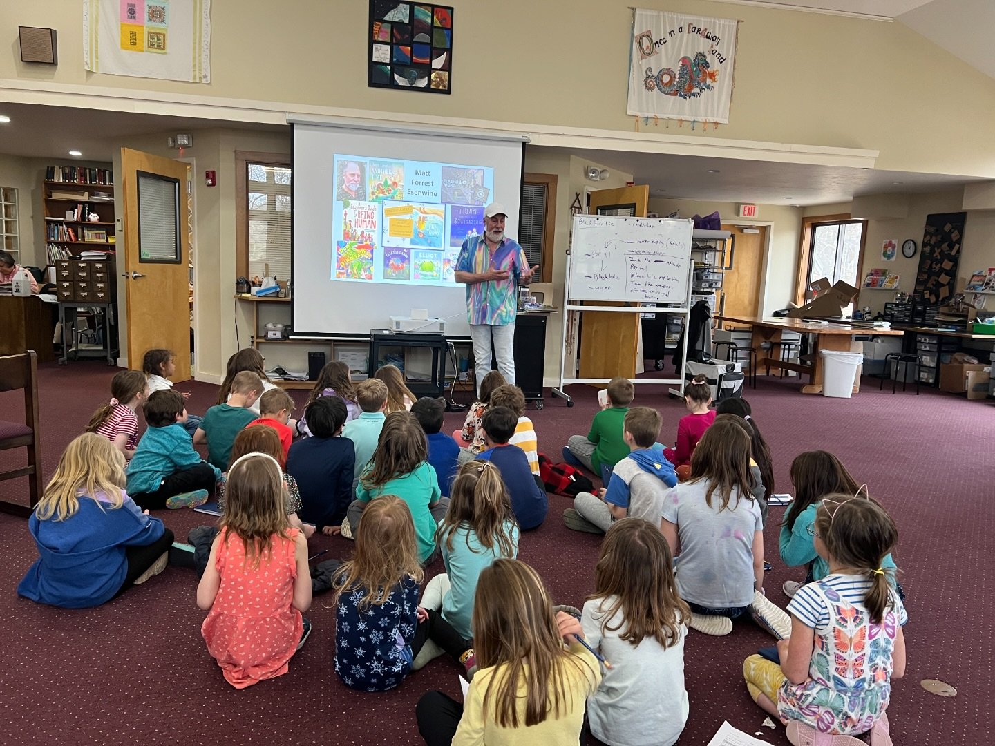 Always love when writing friends come to school. Great visit with @mattforrestvw yesterday! Loved hearing about poetry and books and the power of words!