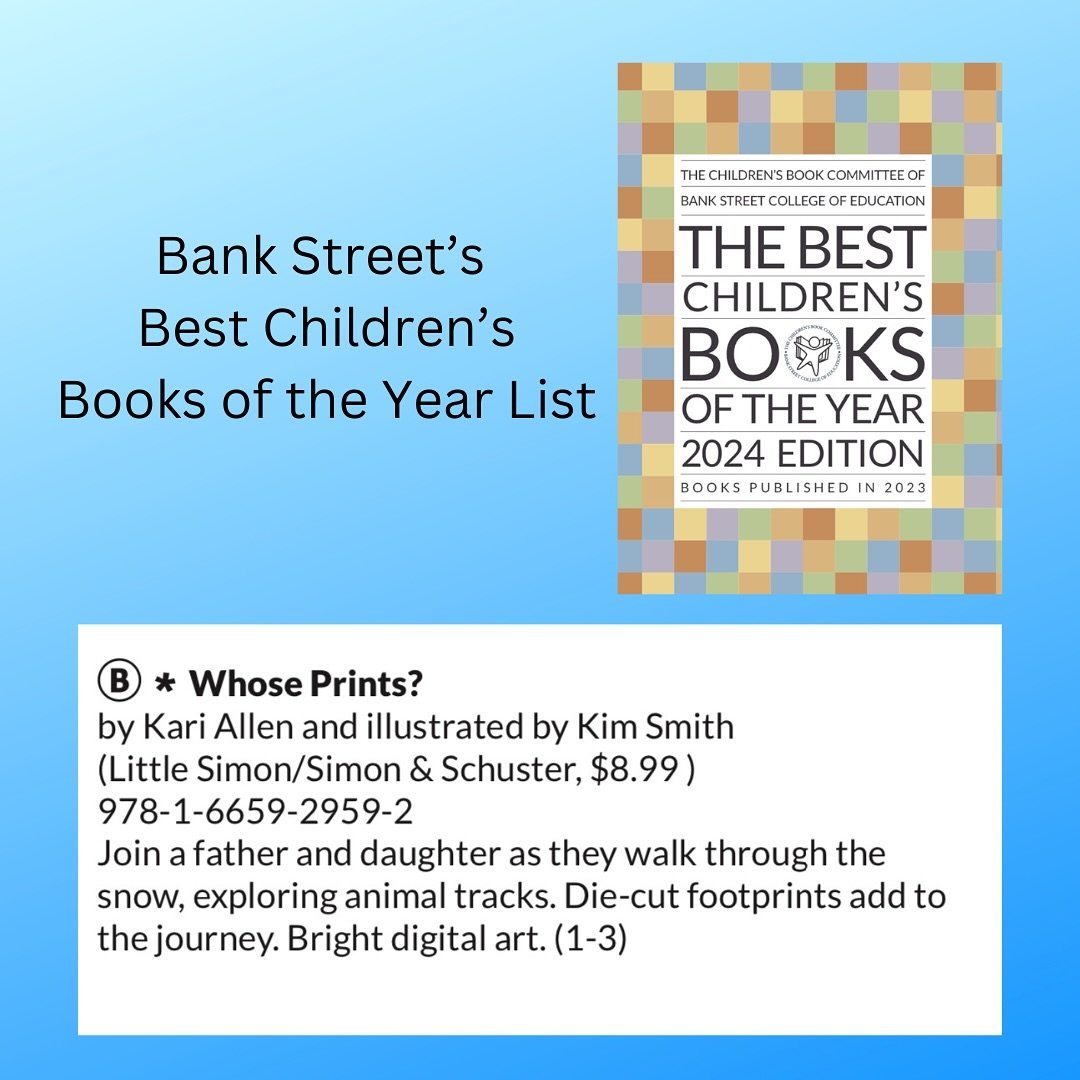 Hooray for our little board book that could! As an educator,  I admire @bankstreetgse and the work that is done there so much. To be on their &ldquo;best of&rdquo; list is incredible. And with an outstanding merit designation too. 🐾 ❄️ 📕 🩶

@kimil
