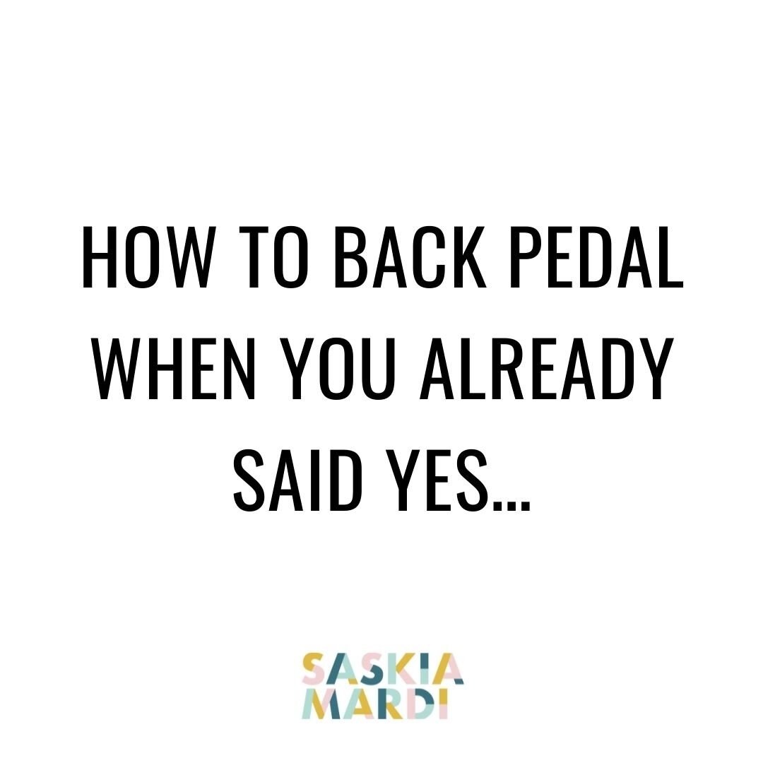 How often have you jumped into a commitment, collaboration or project, because in the heat of the moment you only focused on how amazing it sounded, and then only later (when figuring out how to make it fit in your schedule) did you realise you reall