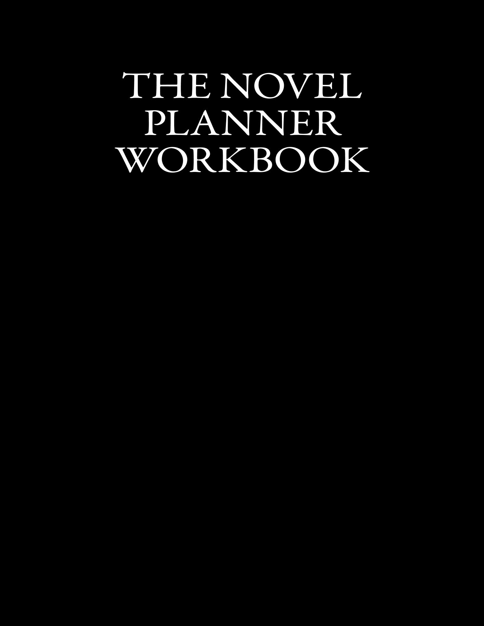 Printable Novel Planning Workbook - Coloring Book Edition
