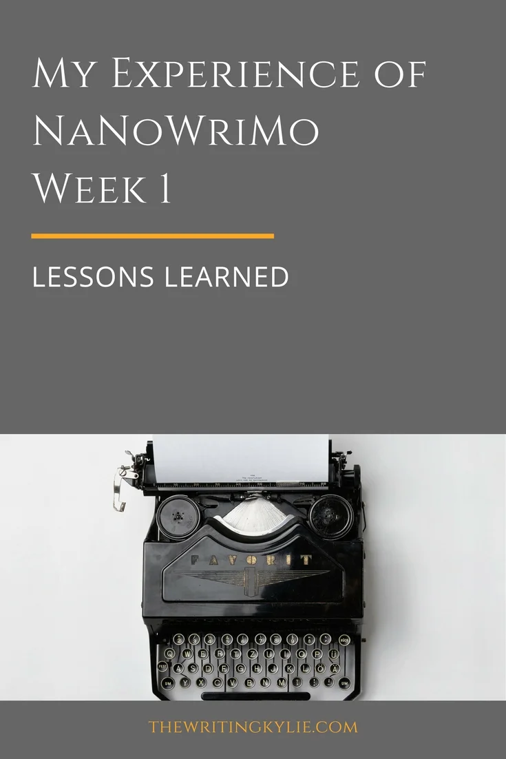 NaNoWriMo Week 1: Lessons Learned