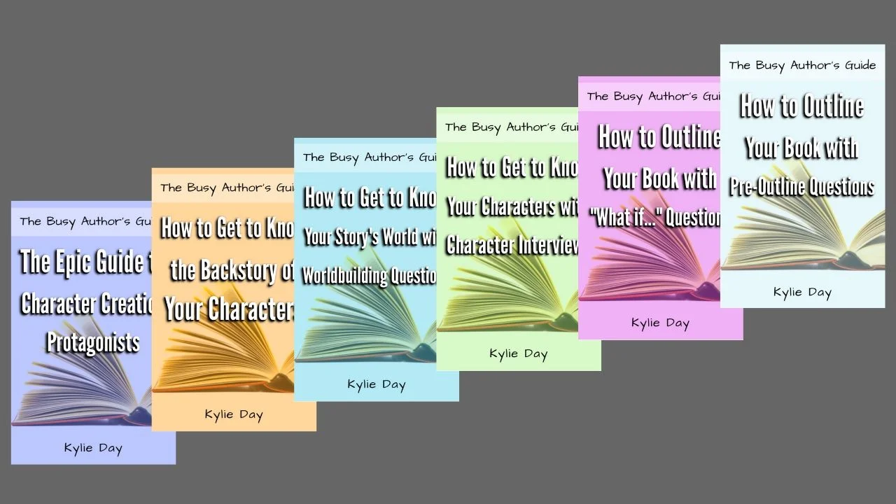 The Busy Author’s Guide is a series of short ebooks meant for all kinds of writers who don’t have time to wade through yet another full-length book when they should be writing. This series will provide you with bite-sized help, inspiration, tips, and creative exercises because small steps are easier to tackle than giant leaps. thewritingkylie.com
