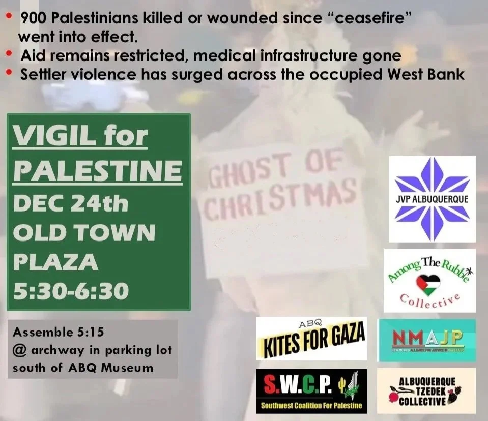 Vigil for Palestine - Submitted by Becky Gordon