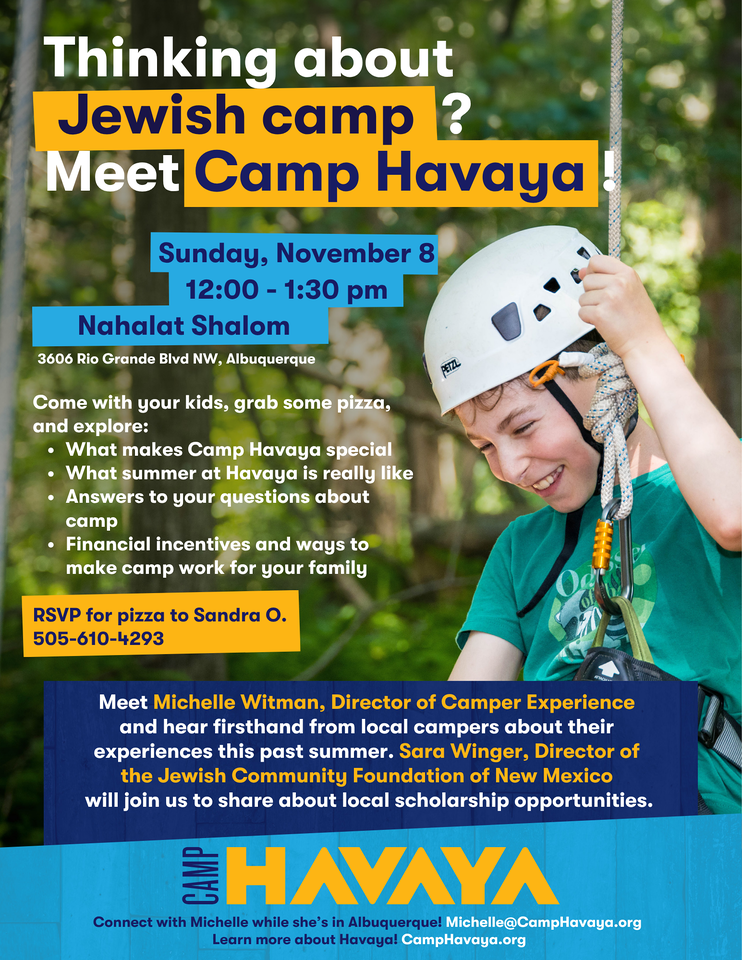 Camp Havaya informational meeting