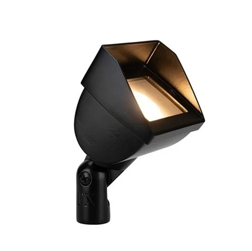 Fx Luminaire CW51LED20WFLFB LED Wall Wash Light w/ 4 Watt 2700K LED - Black