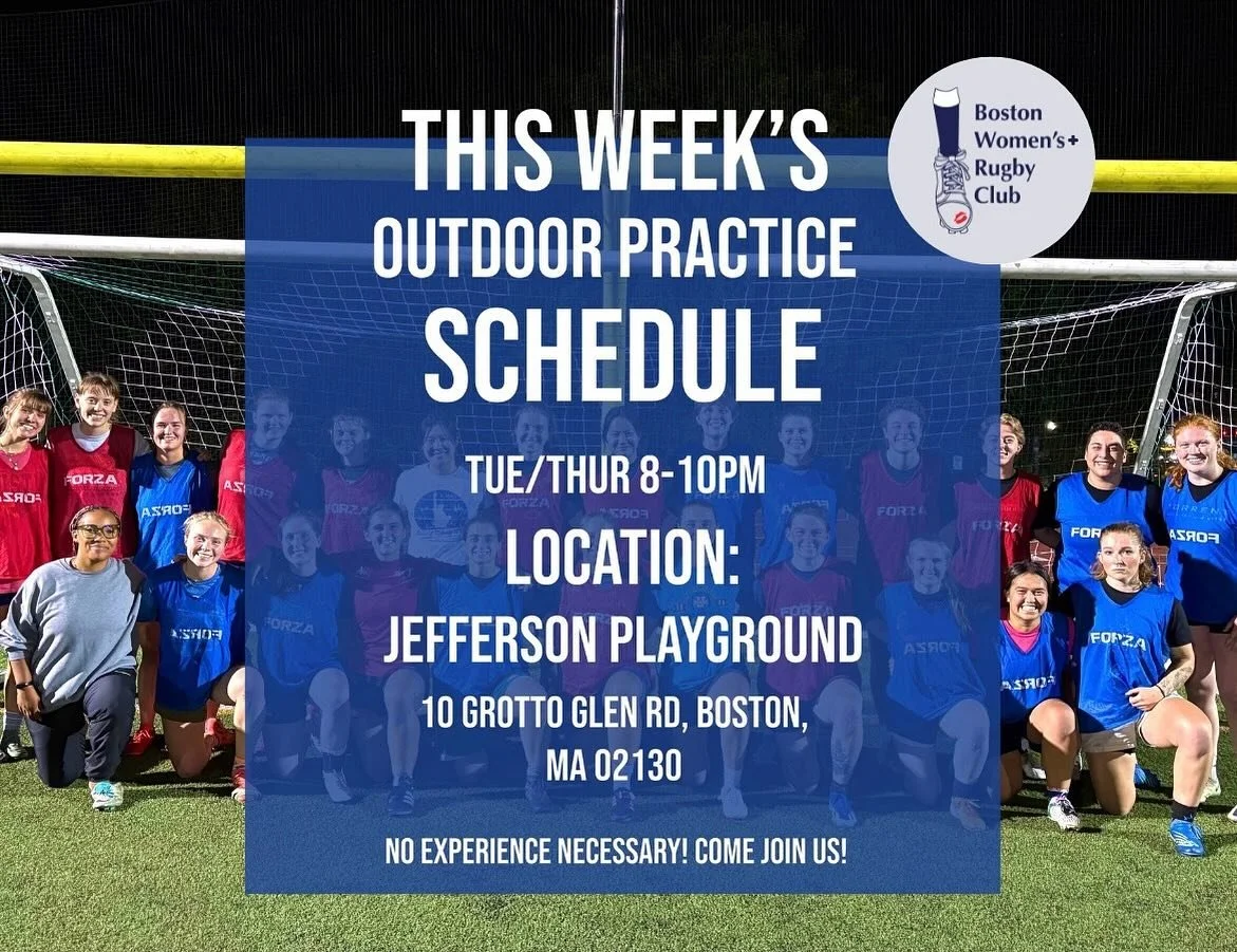 Practice this week (8/26 and 8/28) will be held at Jefferson Playground in JP! See you there 😎