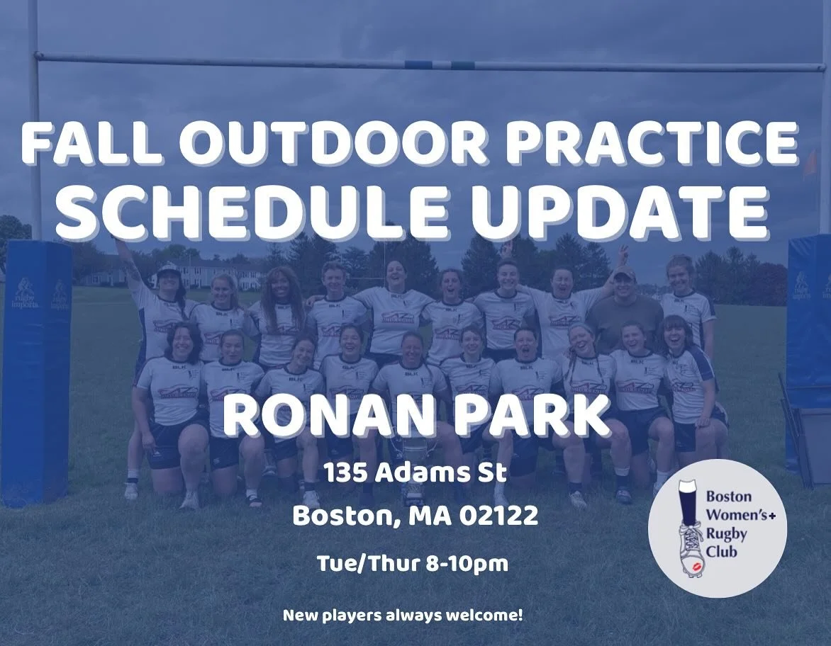 I know all the back and forth has been confusing but this is (hopefully) the last practice update of the season! Starting tonight, practices will be at Ronan Park. New players are always welcome&mdash;no tryouts and no experience necessary. DM us wit