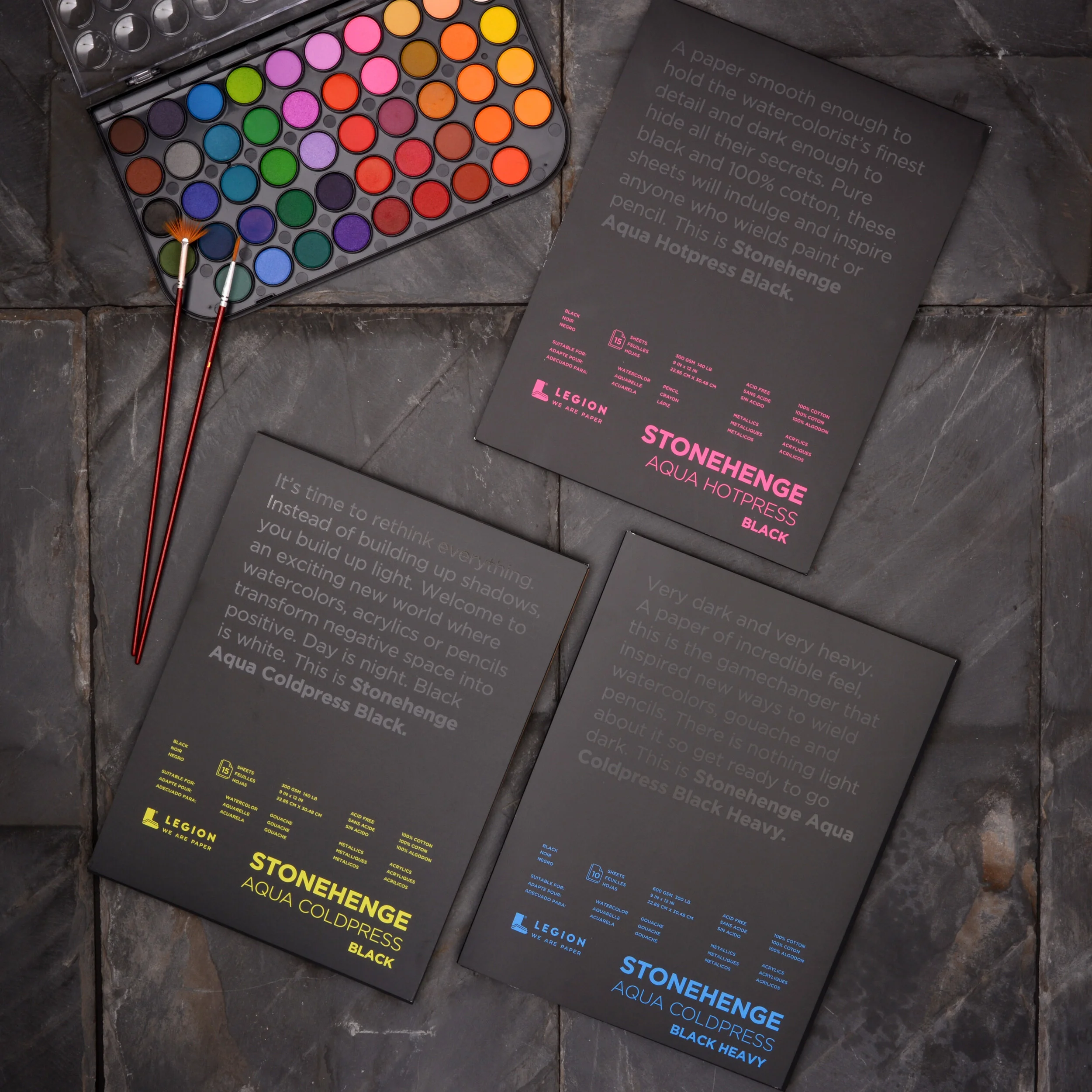 Legion Paper How to use Black Watercolor Paper