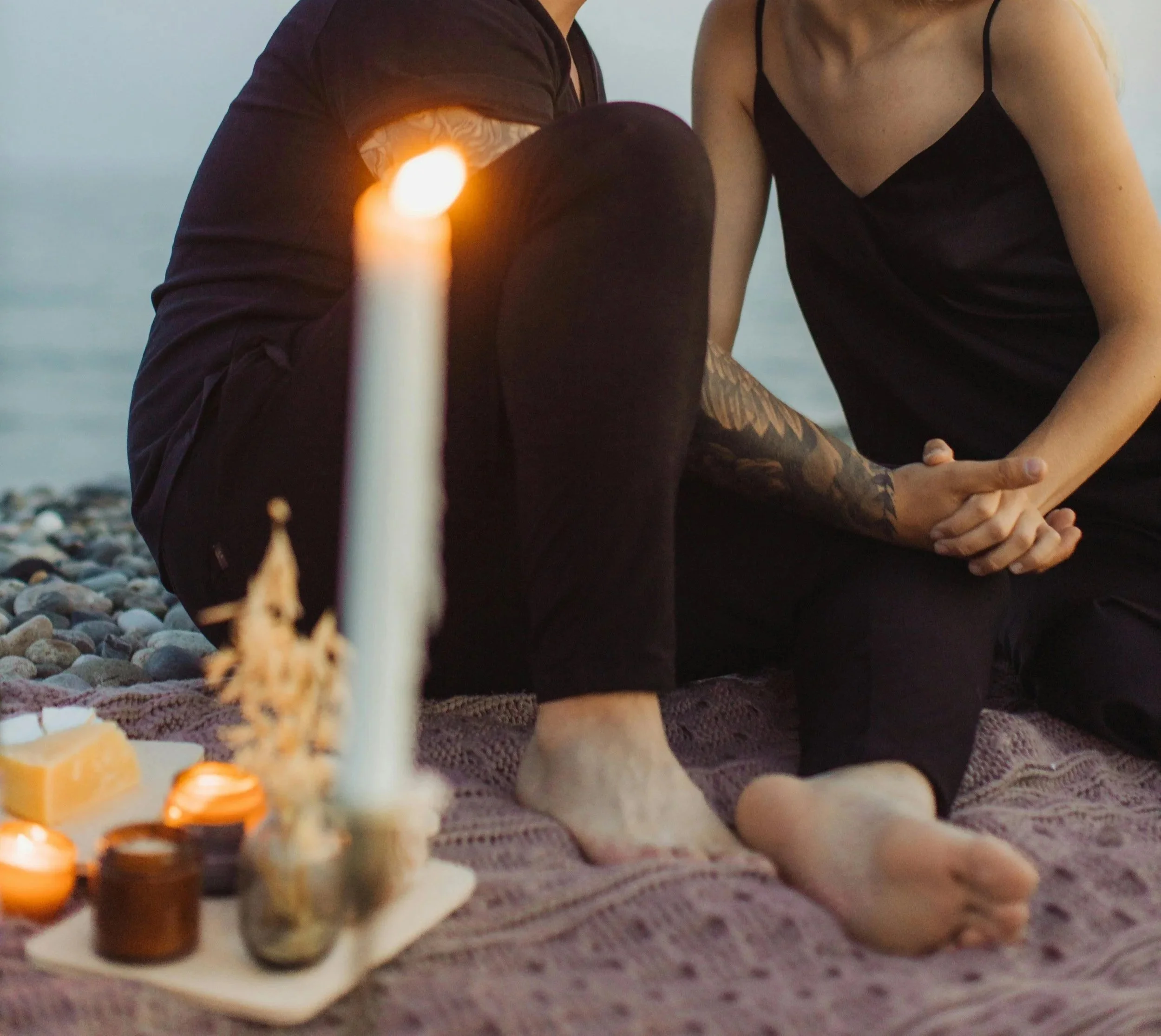 Happy couple sharing an emotionally connected moment for secure attachment relationship blog in Austin