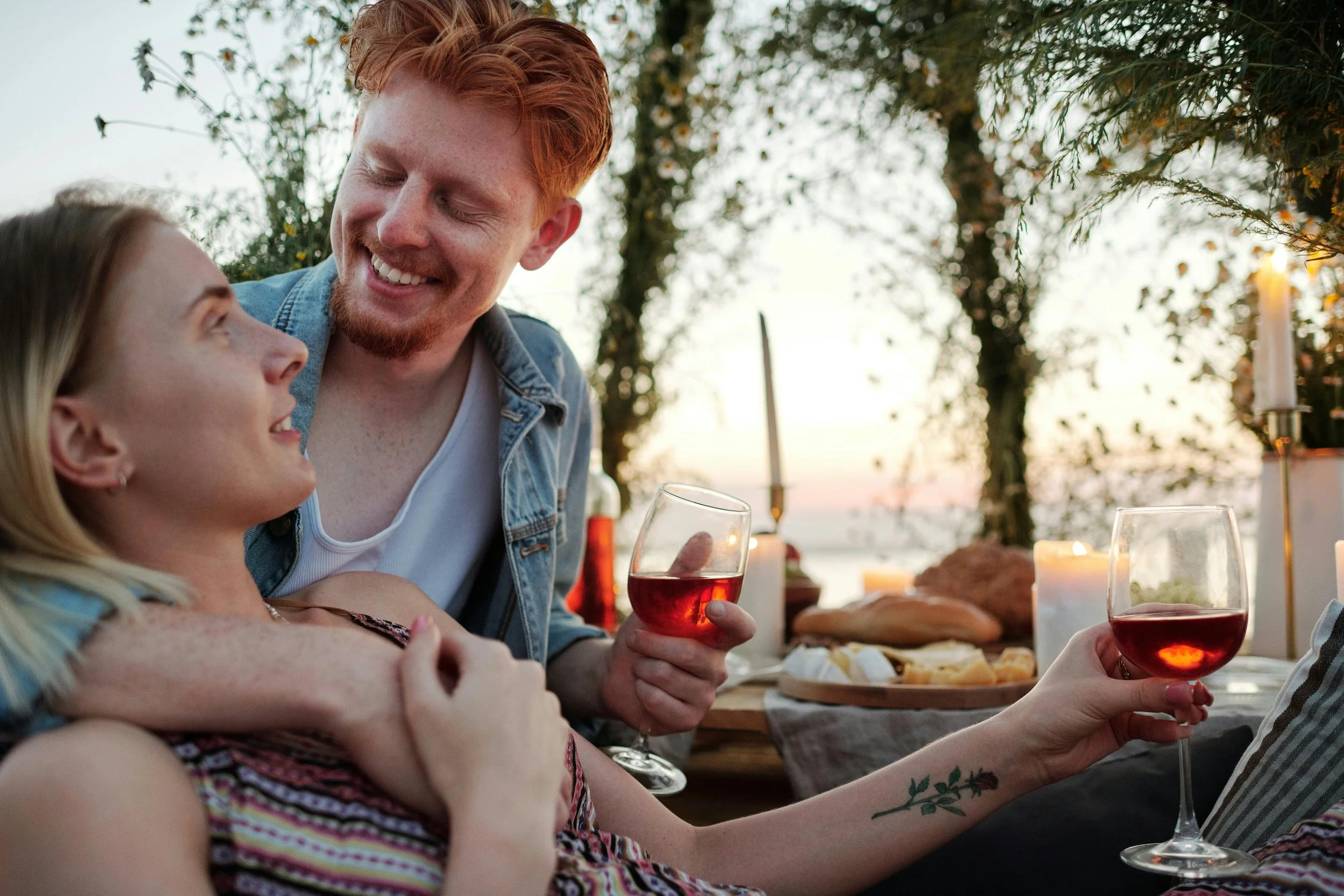 Couple smiling together because of emotionally focused couples therapy in Austin TX