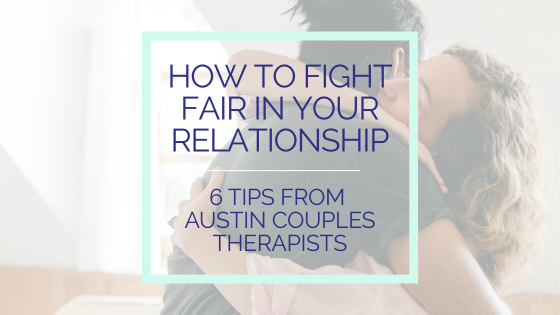 Couple talking during conflict resolution conversation for relationship advice blog in Austin TX