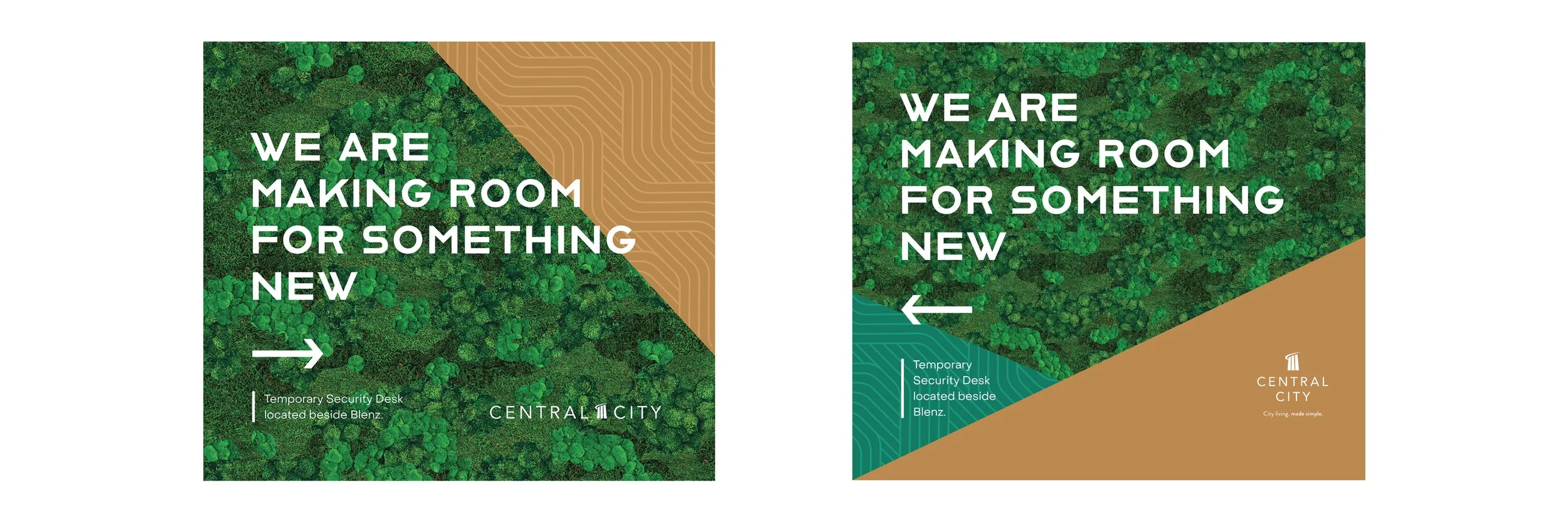  Left Wall (Next to elevators) + Right Wall (Next to Blenz) 