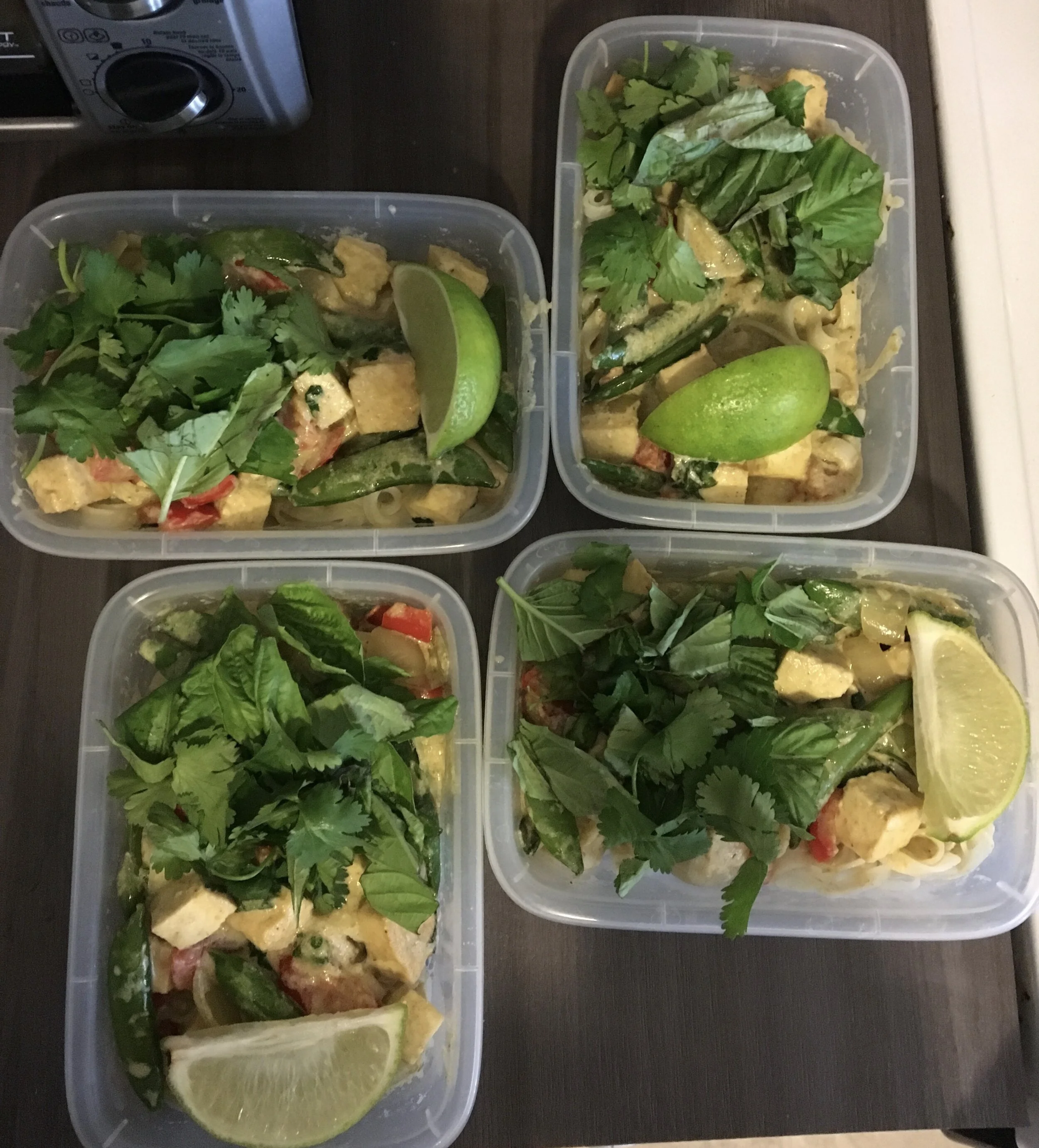 An example of a past Lunch Bunch meal. Muriel and her 4 colleagues take turns bringing lunch for each other.