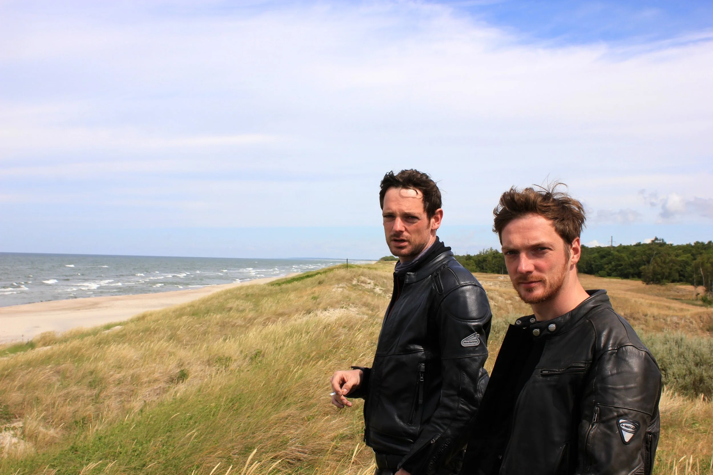 We're not smiling in this picture. That's because we didn't have the idea for this trip yet, when the photo was taken. 