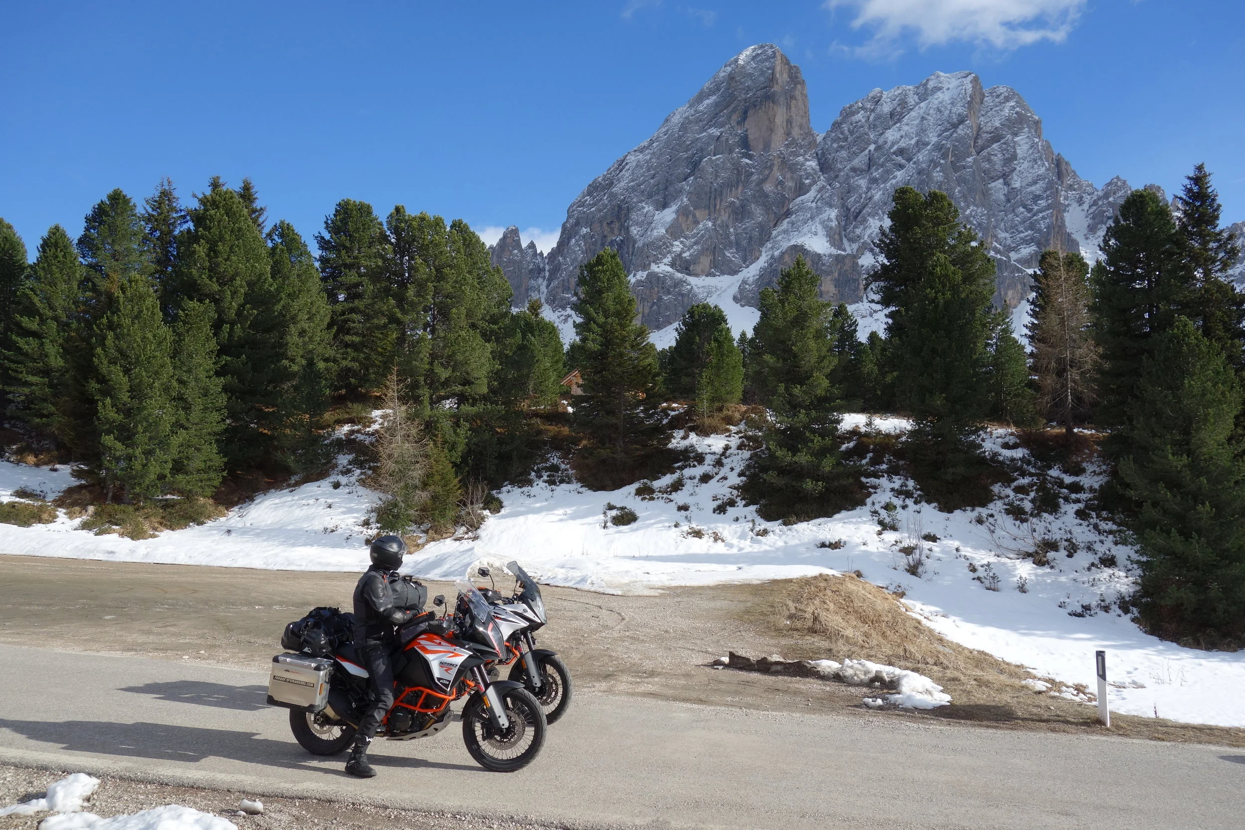 Where every biker loves to go: the Alps.
