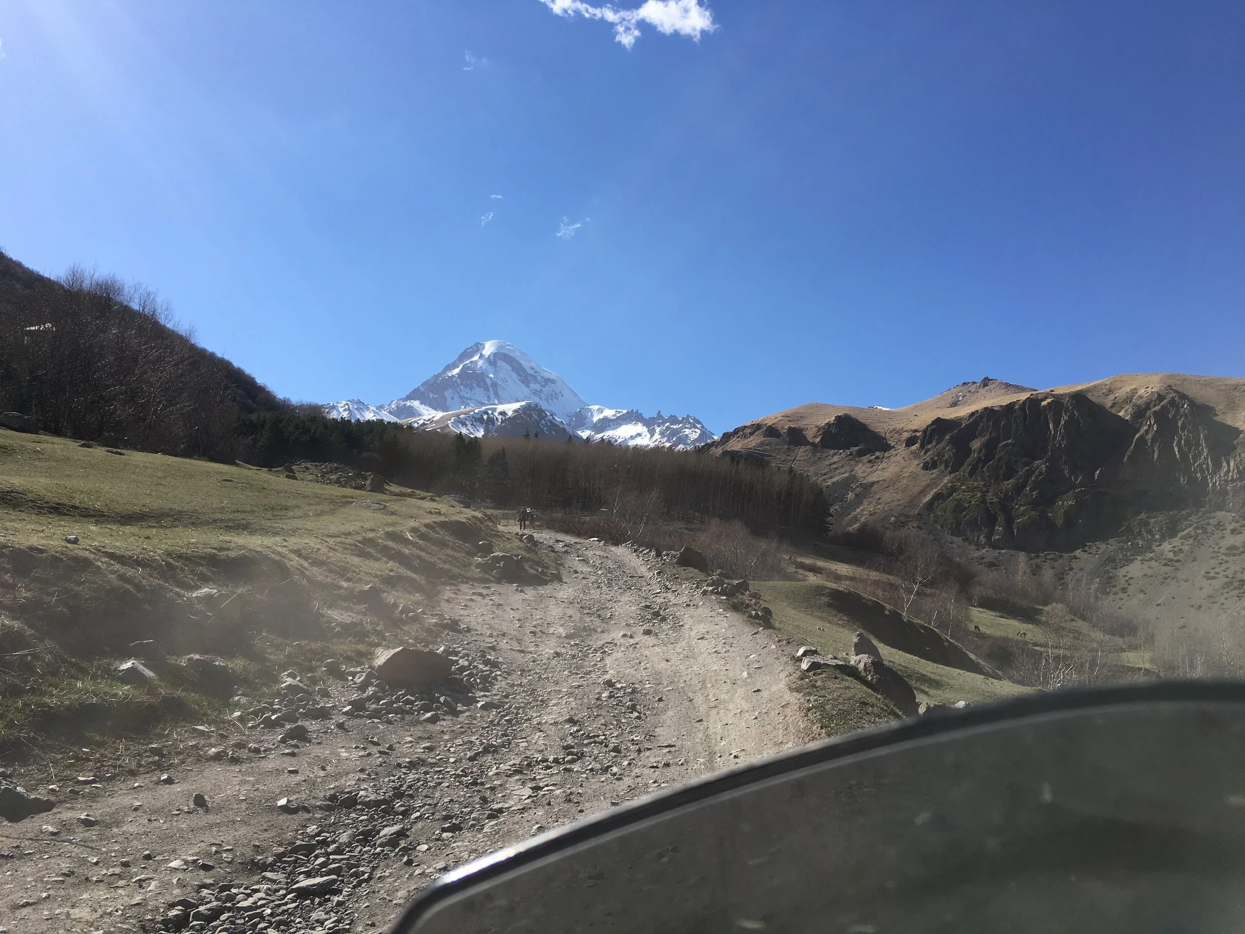 The way to Gergeti Trinity Church. No mud in sight yet.