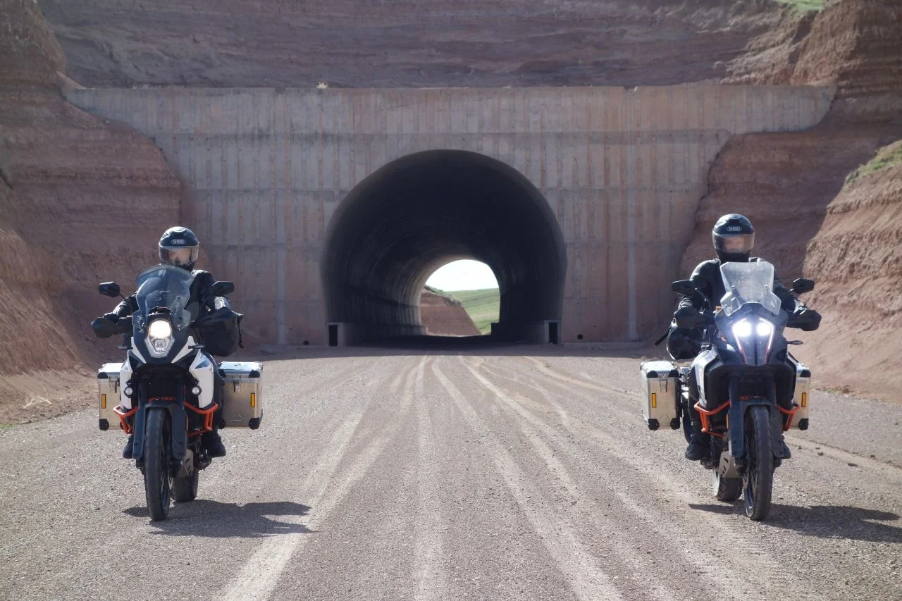 Bikes at the end of the tunnel. Photo by Josh.