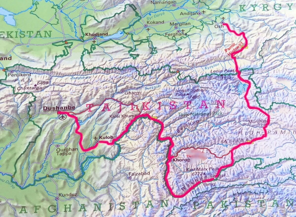 This way round: The M41 aka Pamir highway.