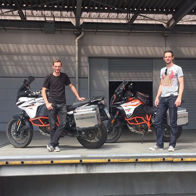 Dropped off our bikes at @ktmjapan 😢They will take care of shipping them back. 🙏 Get home safely! 🏍🏍✈️👌🏻
#torquetostrangers 
#advrider #xladv #advlife #enduro #dualsportlife #offroad #ontheroadagain #adventure #advaddicts #mototour #motoriders 