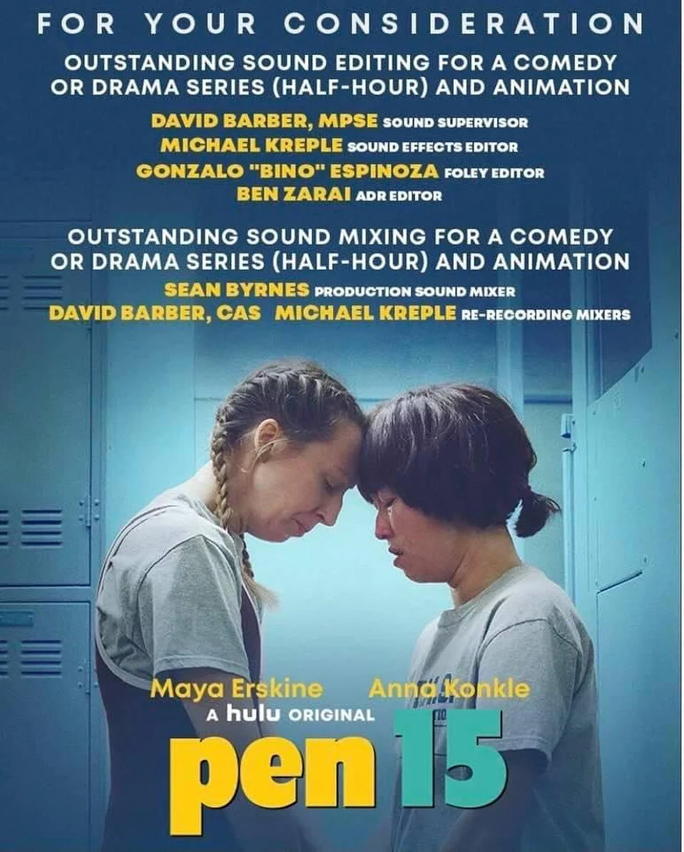 From October 2019-March 2020 I booked PEN15. By far one of the best experiences of my life. 
#fyc #emmy #theacadamy #pen15show #sound #boomop #soundteam #pleasevoteforus