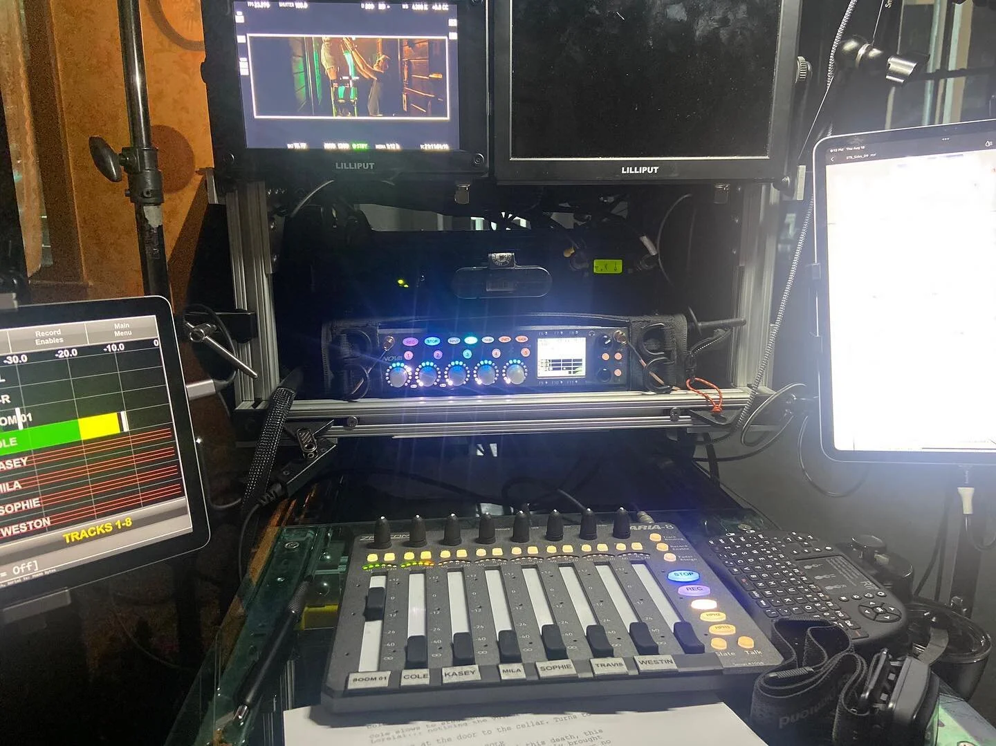 Sound Cart in full swing. 

#soundcart #zaxcom #nova #sound #soundmixer #8020cart #8020 #cogasound #glopots #bps
