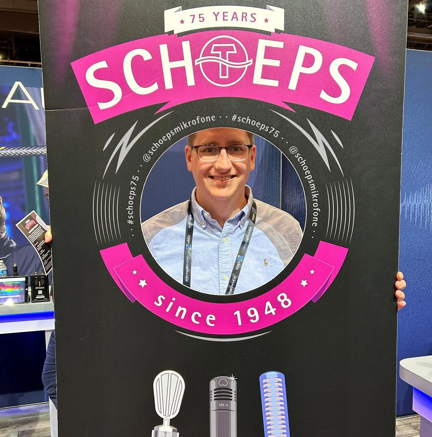 Checking out the @schoepsmikrofone booth at NAB

#schoeps75