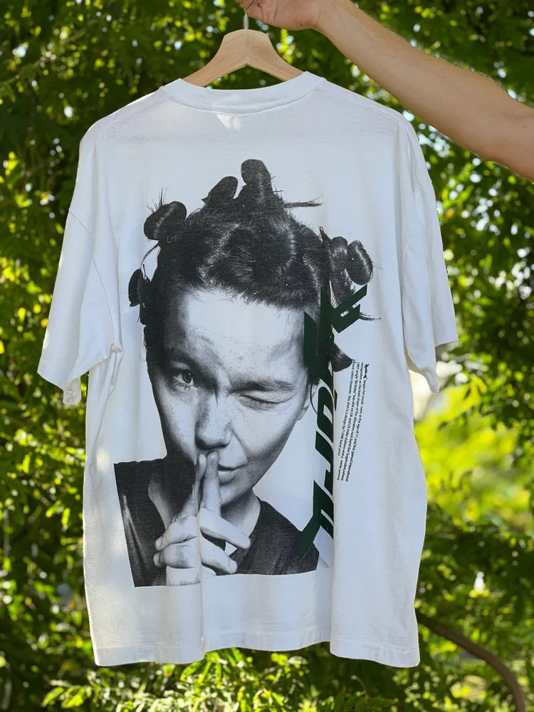 Bjork All Over Reprint Bootleg L/XL — Awoke Vintage