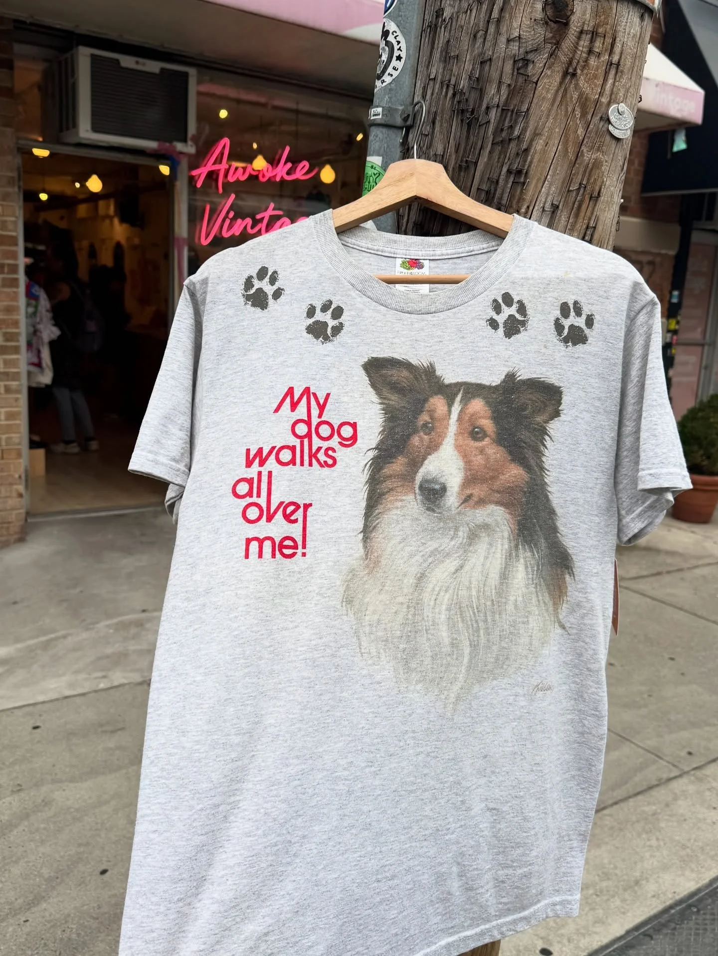 a vintage tee for the luckiest doormat in the world 🐕🦮🐶🐩🐕&zwj;🦺🐾🦴