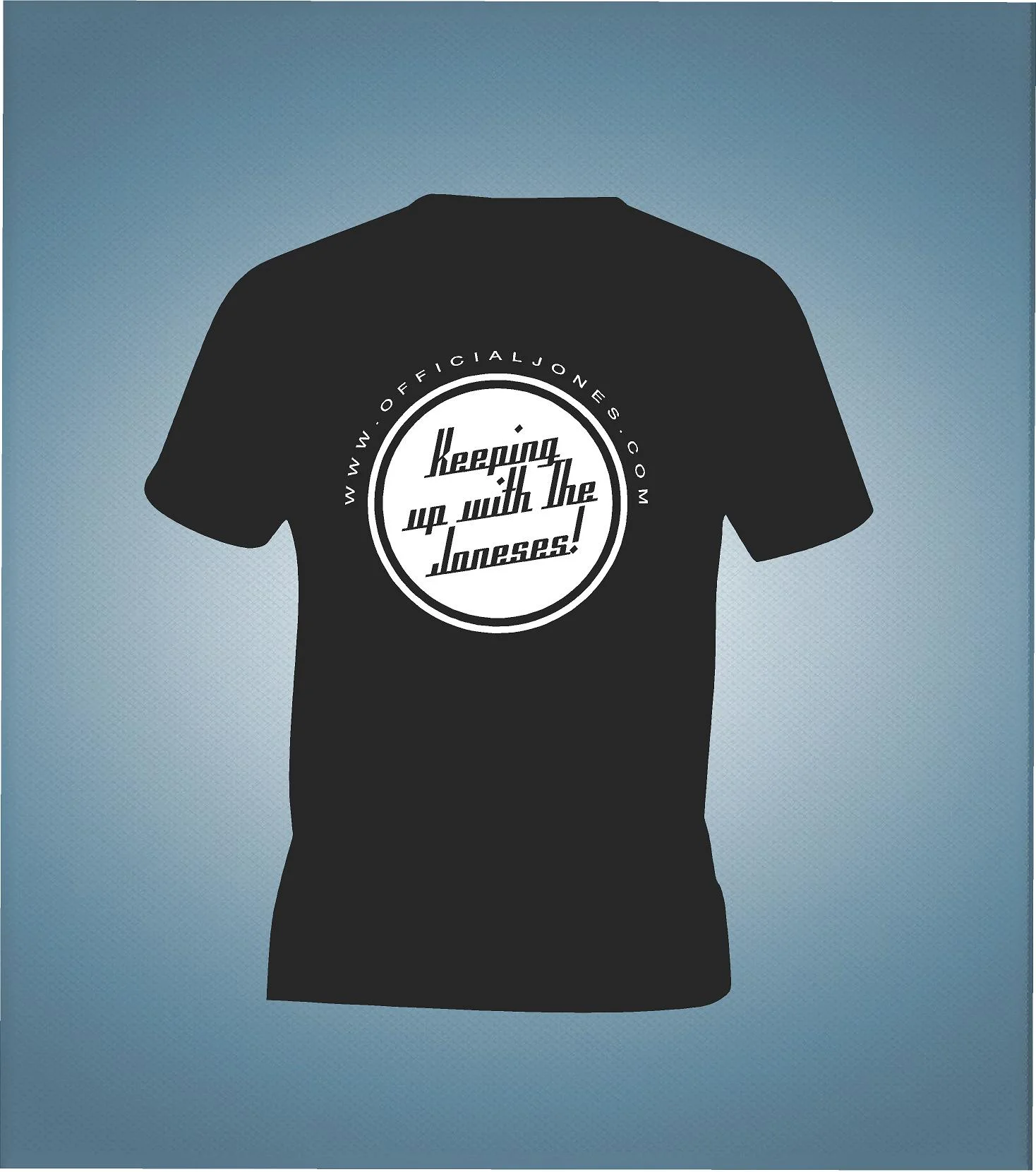 Keeping Up With The Joneses T-Shirt (Black) 