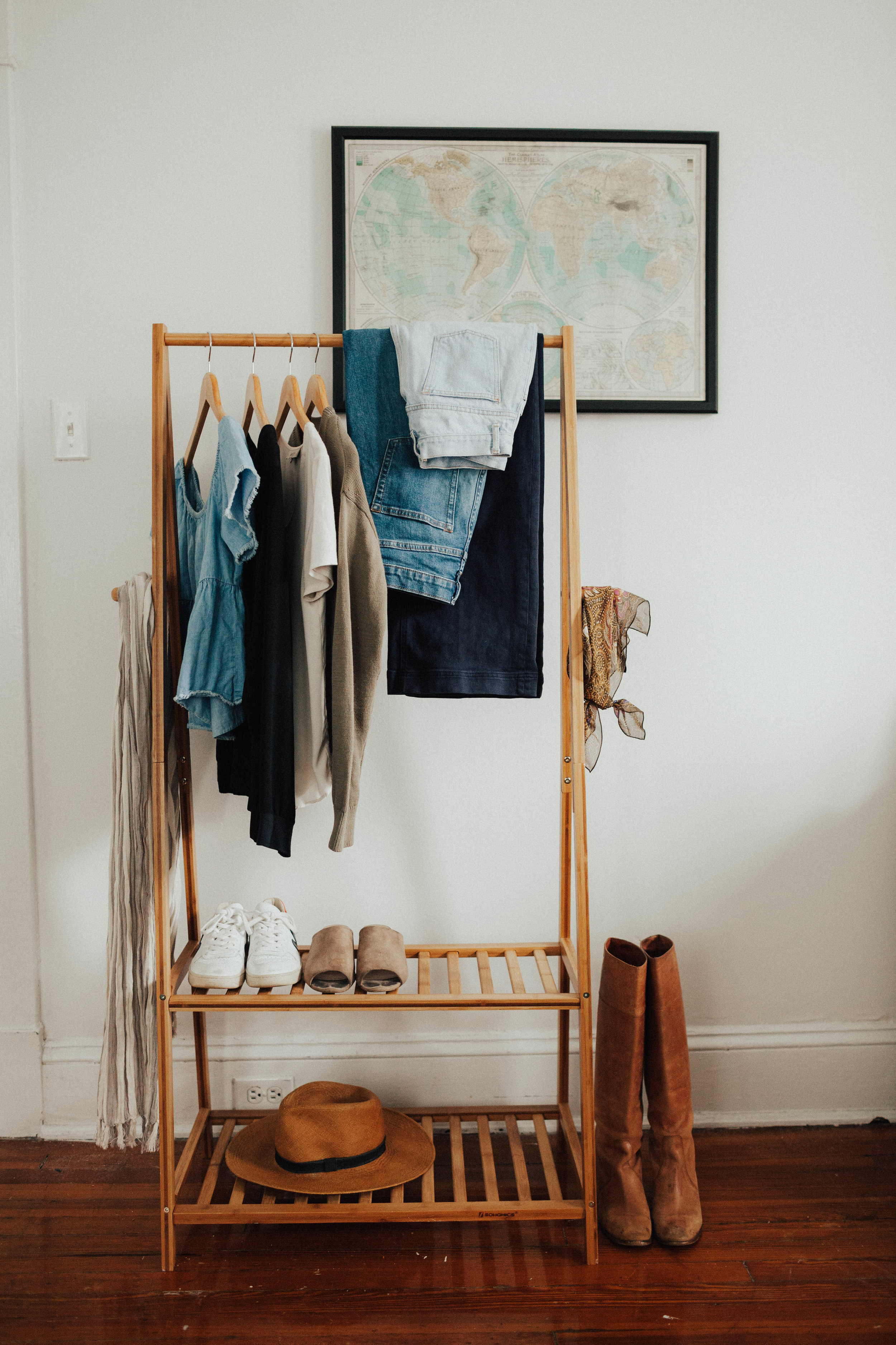 Photo from the Fall 10x10 Post - featuring a few old and new loved items. 