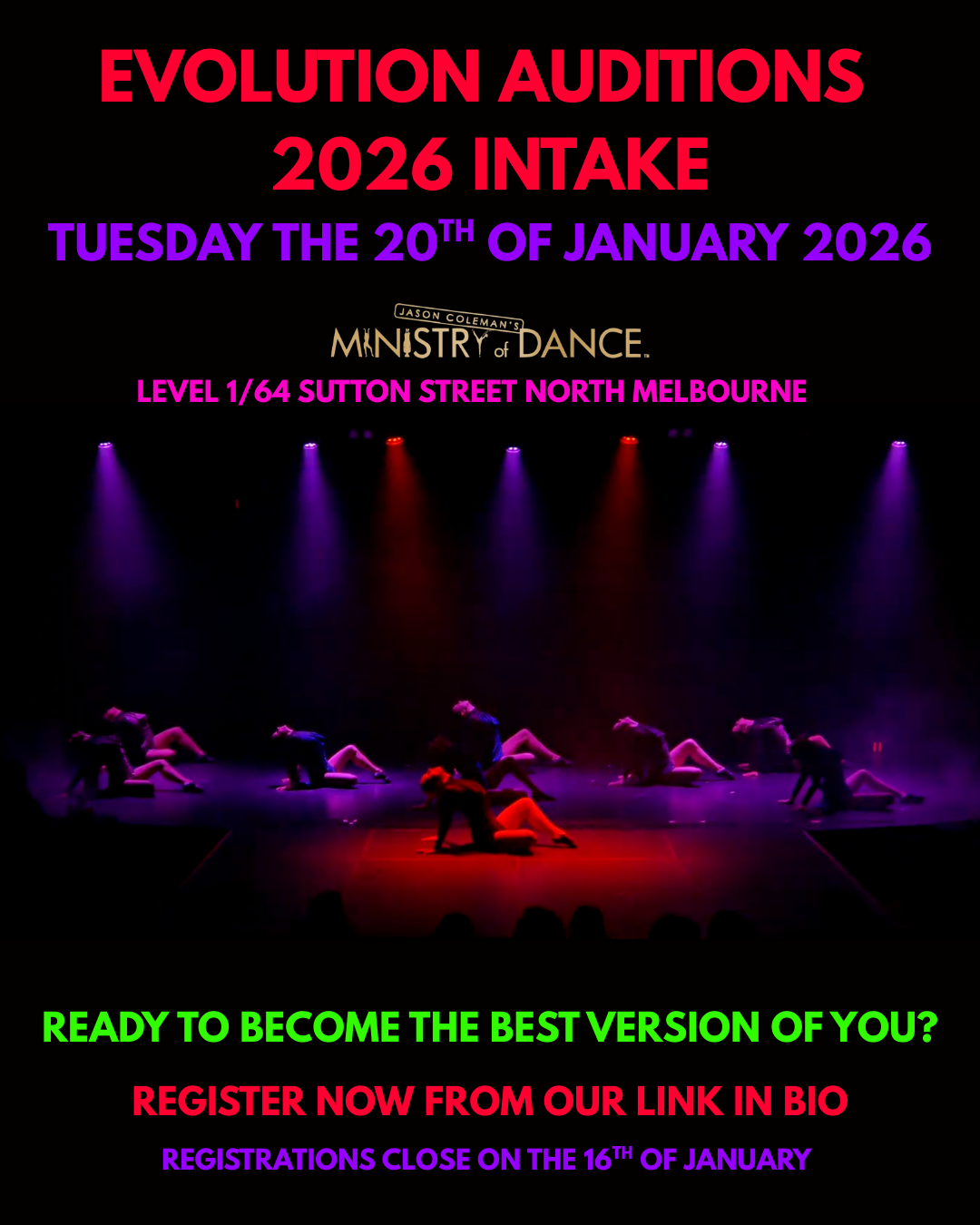 EVOLUTION AUDITIONS 2026