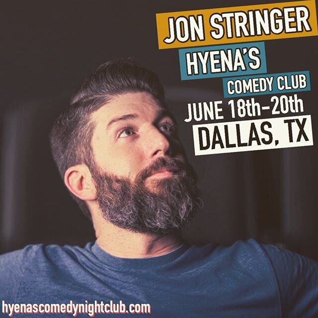 Dallas, TX!!! It's been 96 days since my last performance. Let&rsquo;s all tumble off the comedy wagon together. THURSDAY is FREE w/ a reservation. I&rsquo;m here FRI &amp; SAT as well, get your tickets at hyenascomedynightclub.com/dallas and SHARE t