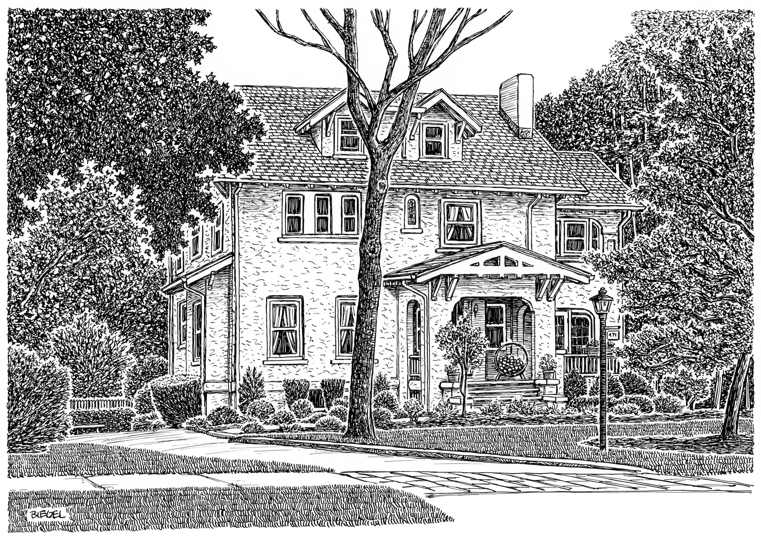 House Portrait from Ridgewood, New Jersey (Copy) (Copy) (Copy)