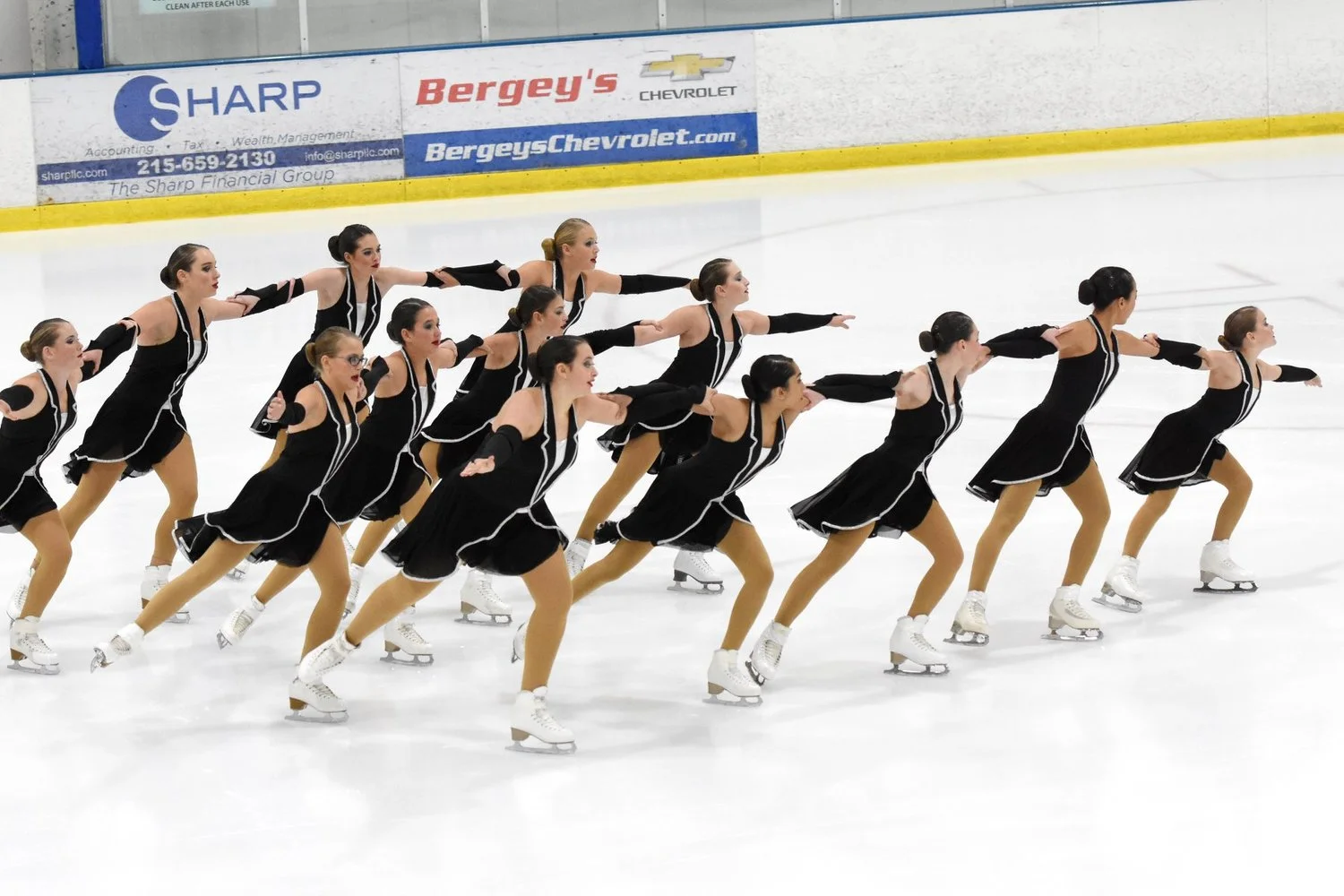 The Open Juvenile line of the IceLiners Synchronized Skating Team won First Place at the 2018 Philadelphia Synchro Invitational.