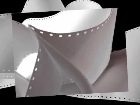 old printing computer paper: video of making fine art photography