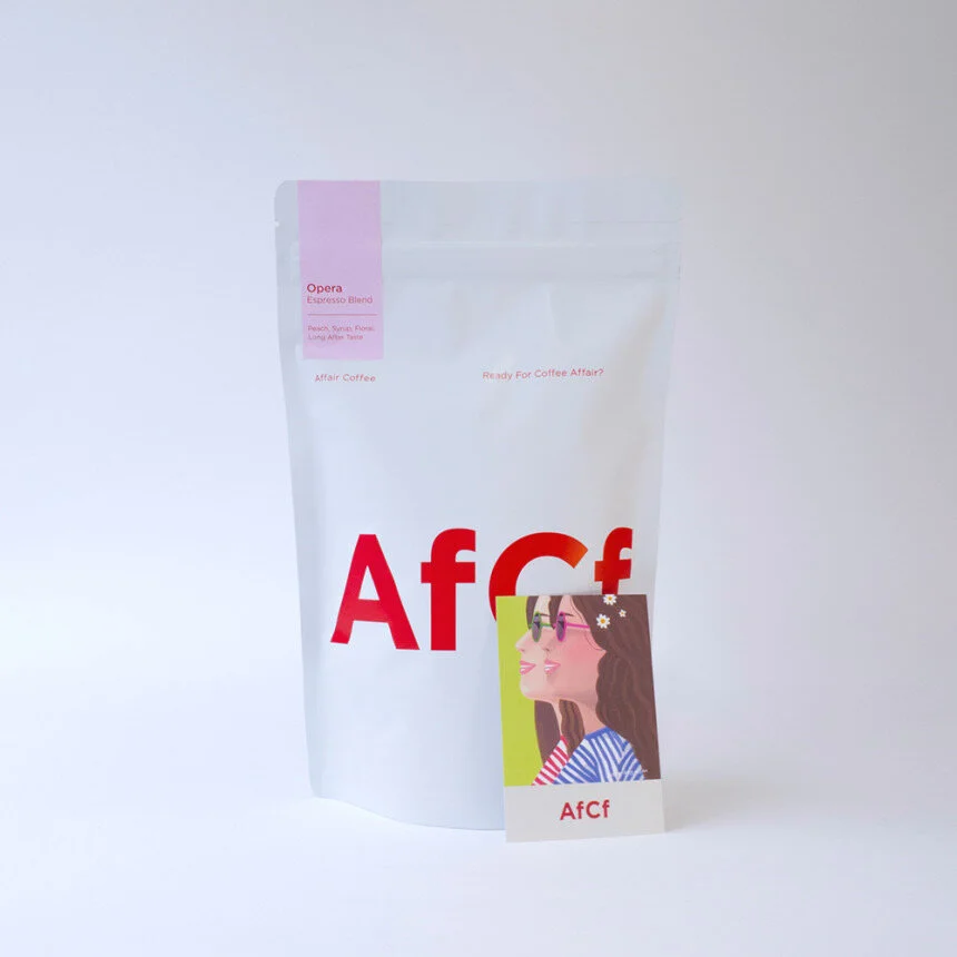 AfCf (affair coffee, Seoul) coffee card design 