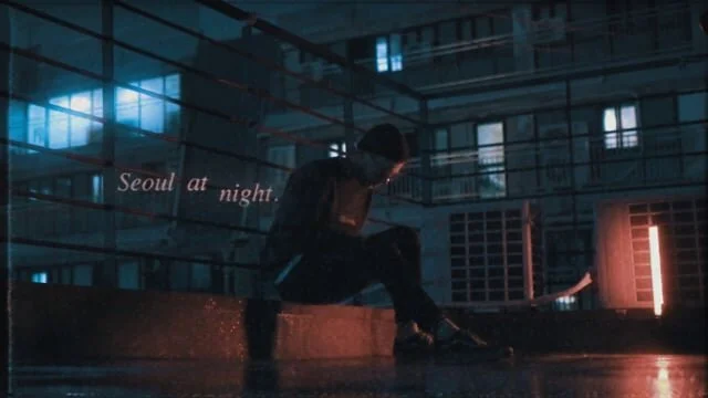 Seoul at night.