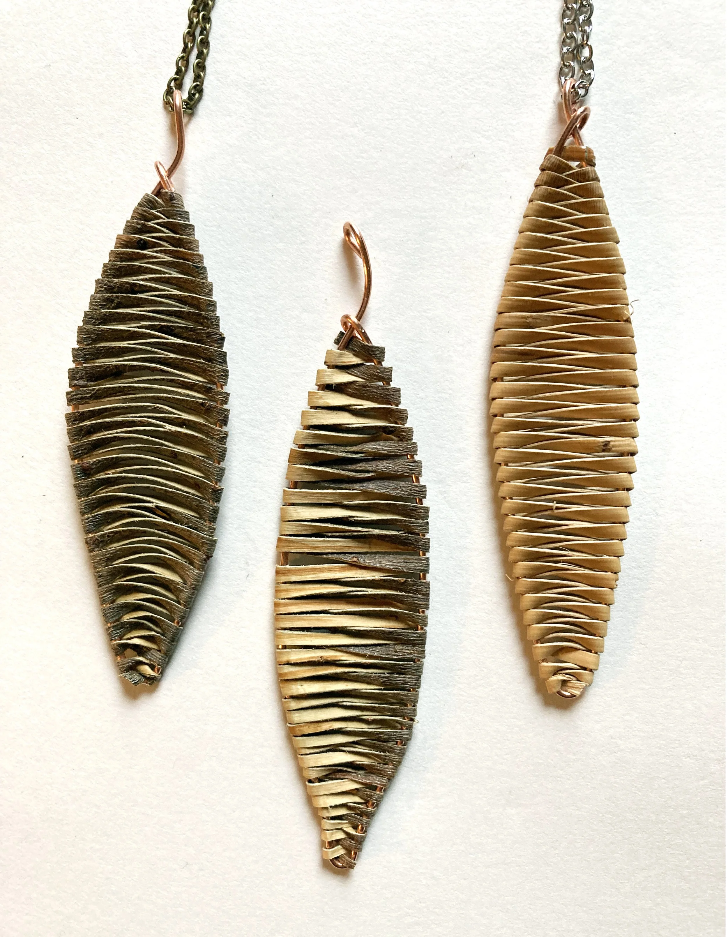 March Zoom-In, Day 4: Woven Fishtail Earrings and Pendant