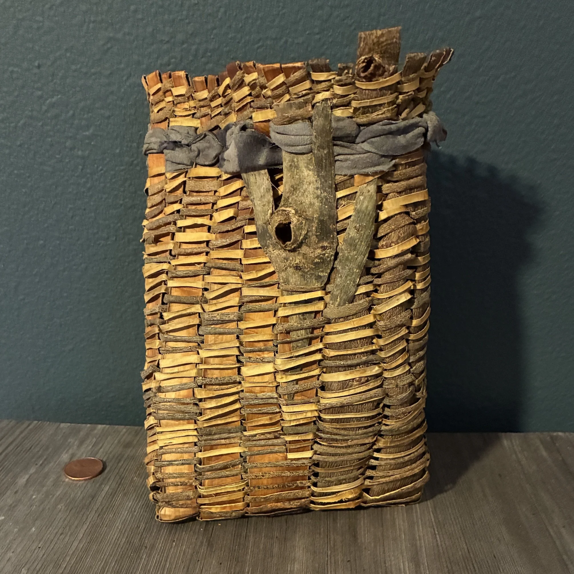 Willow bark wall basket - Judy Zugish class.