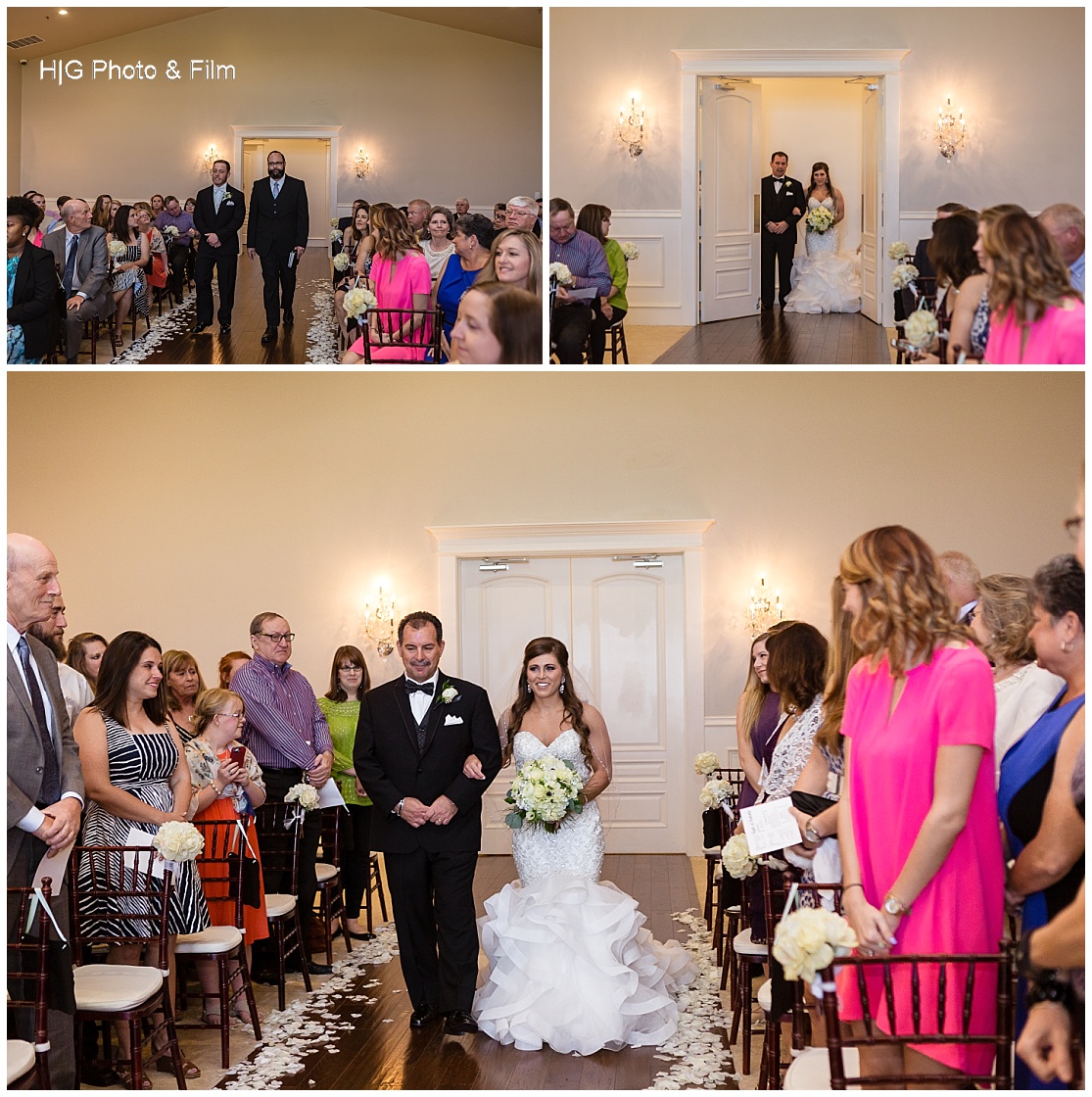 That moment with father and bride make their way down the aisle. Always so special