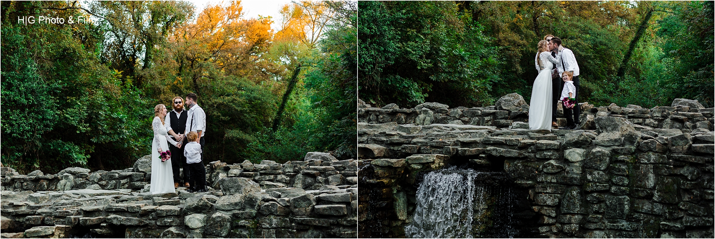 A kiss on the falls!