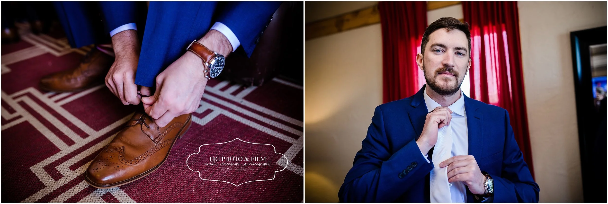 The handsome groom