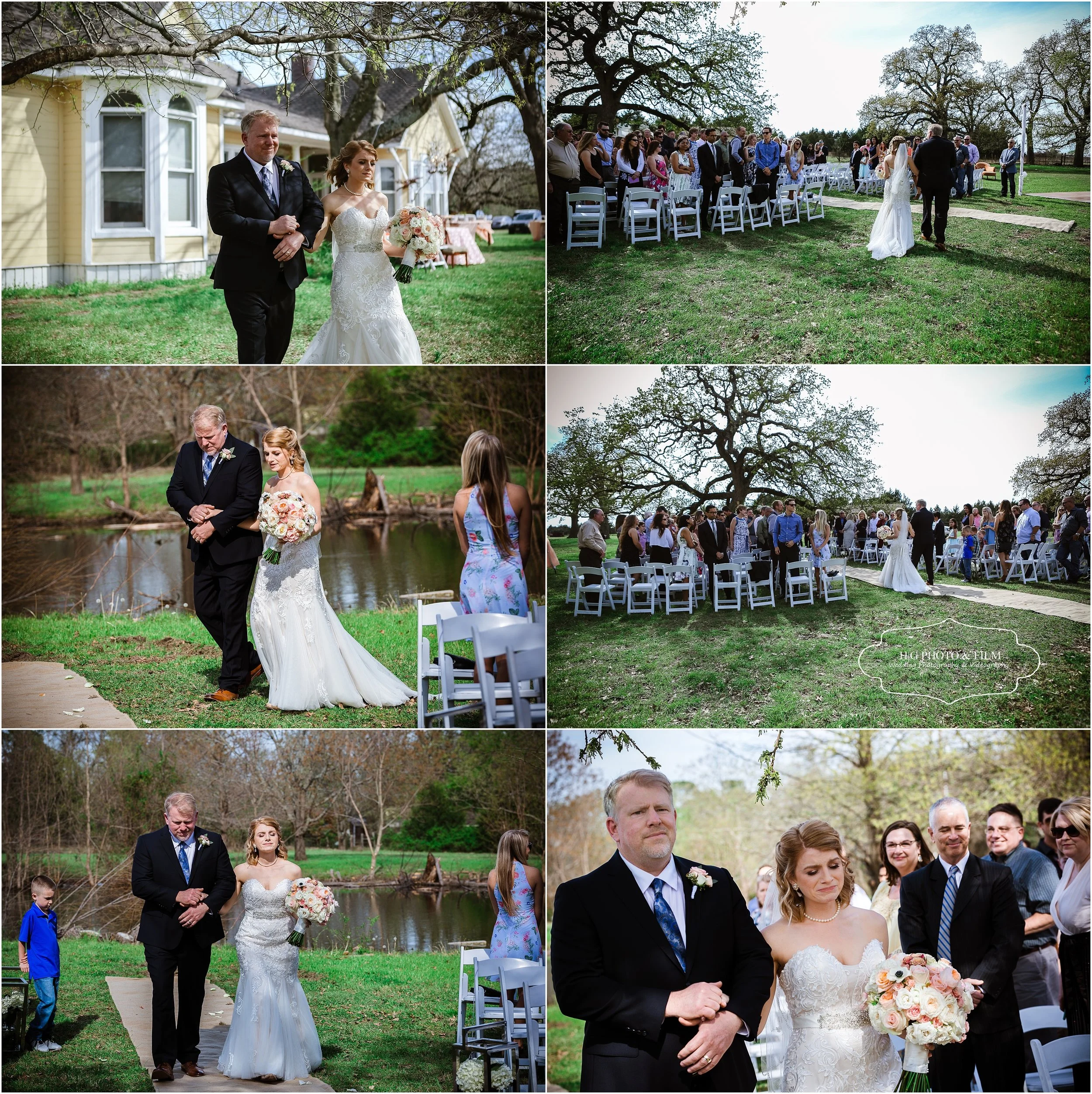 Love this moment when her father walked her down the aisle, so sweet and touching