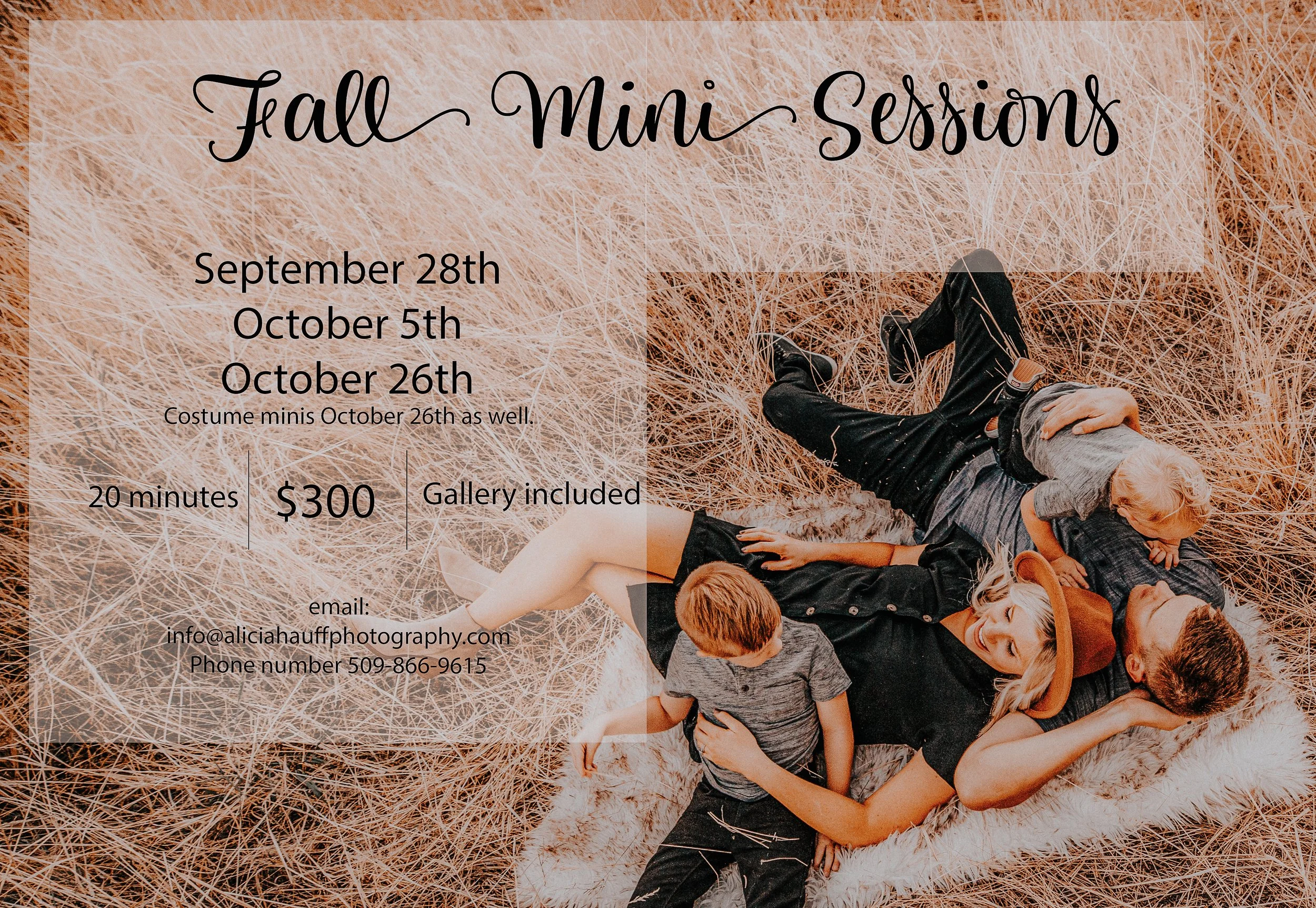 Spokane Fall Mini Sessions 2025