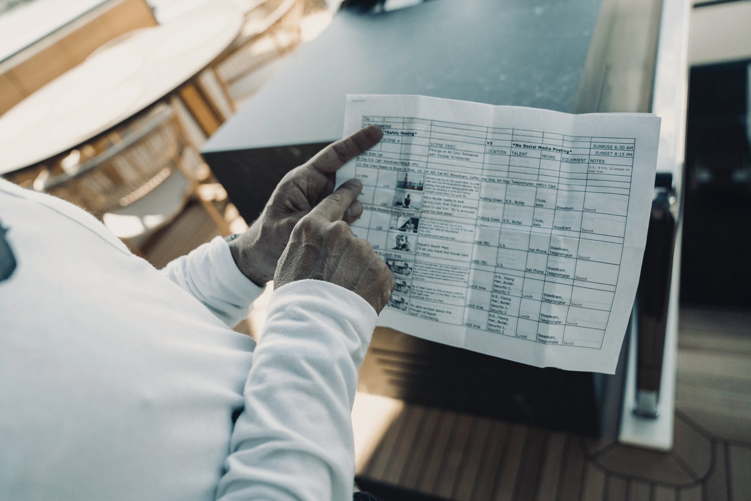 Production schedule reviewed on the SL120A deck